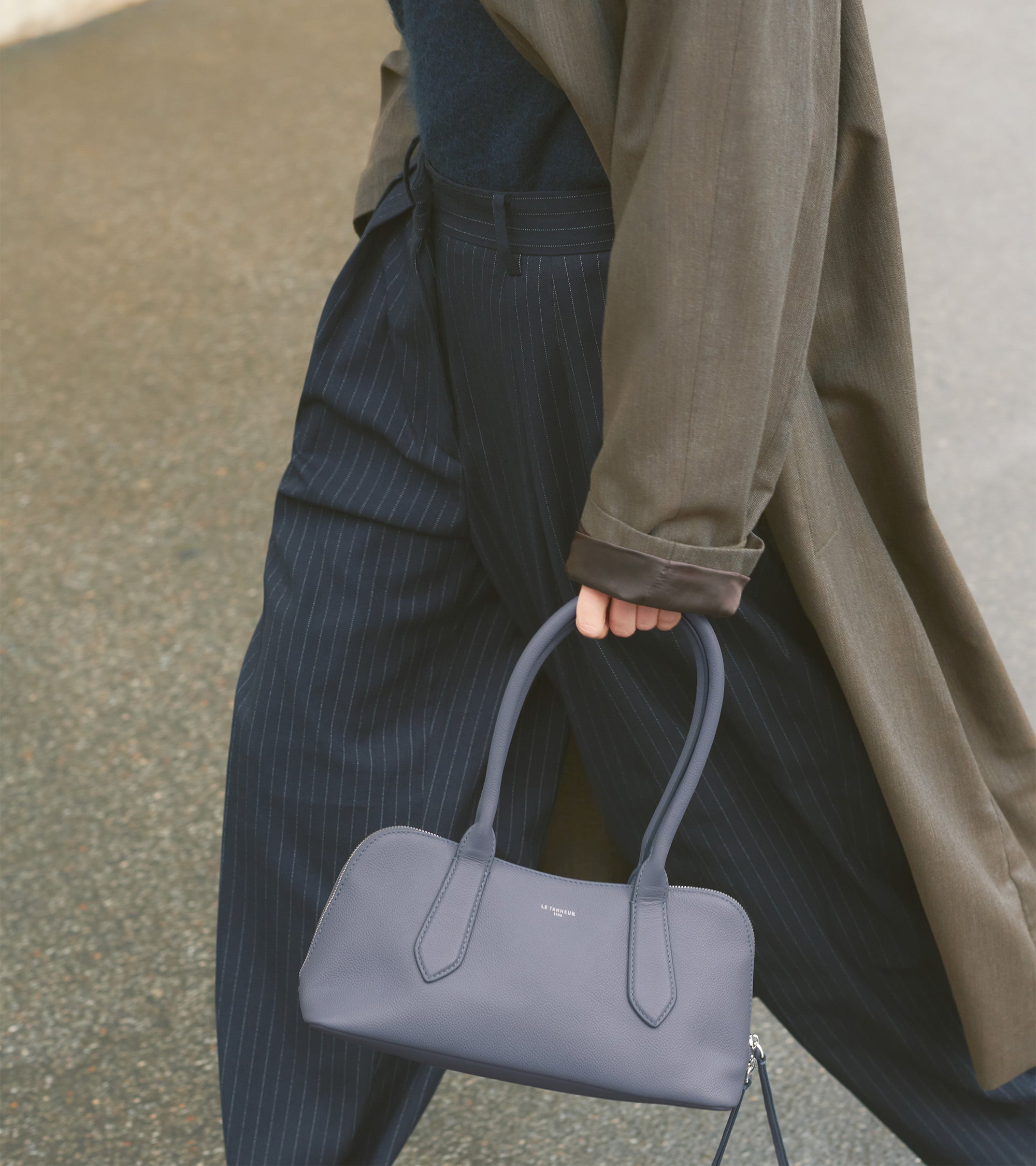 Sac bowling Apolline en cuir grainé