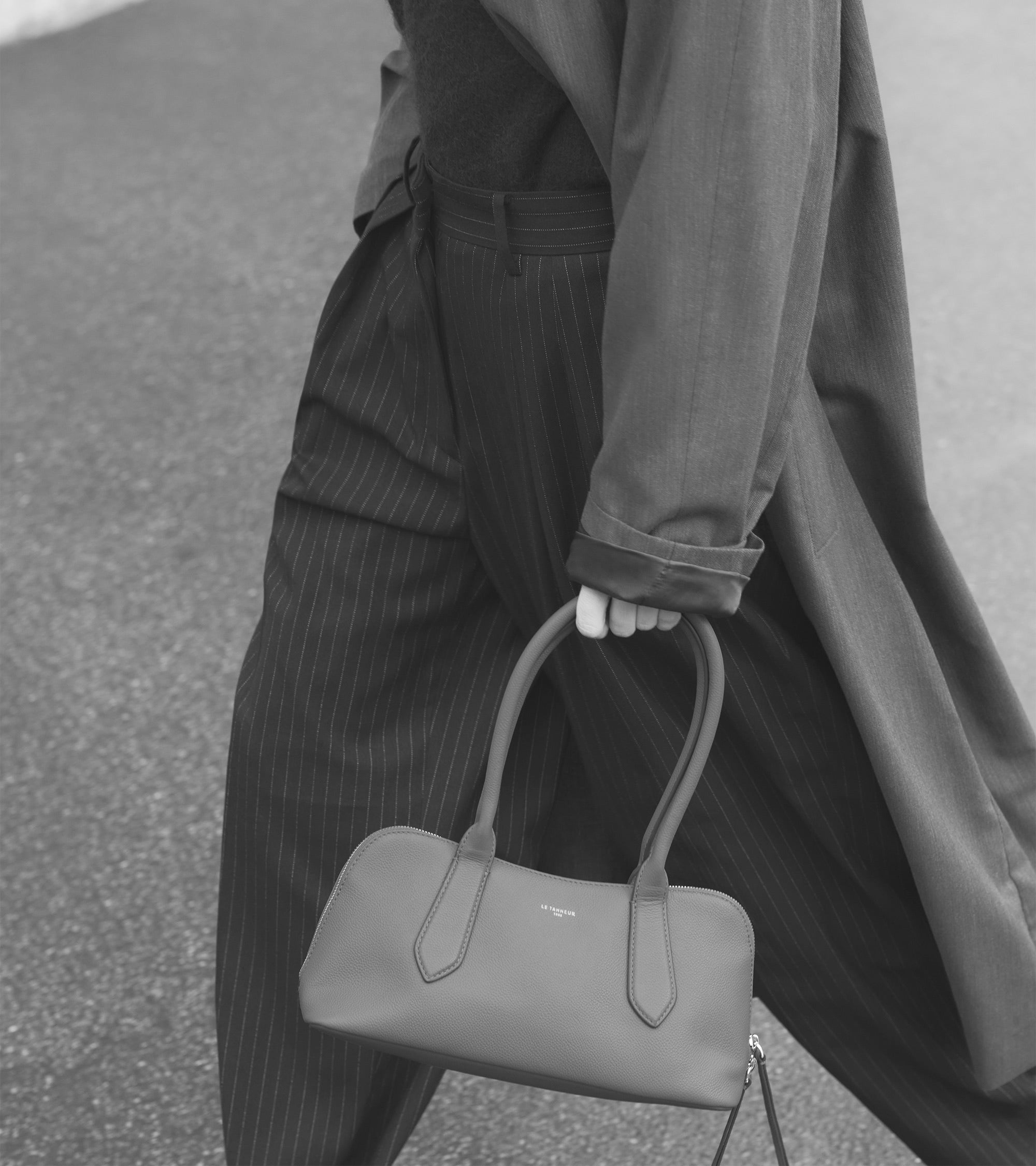 Sac bowling Apolline en cuir grainé