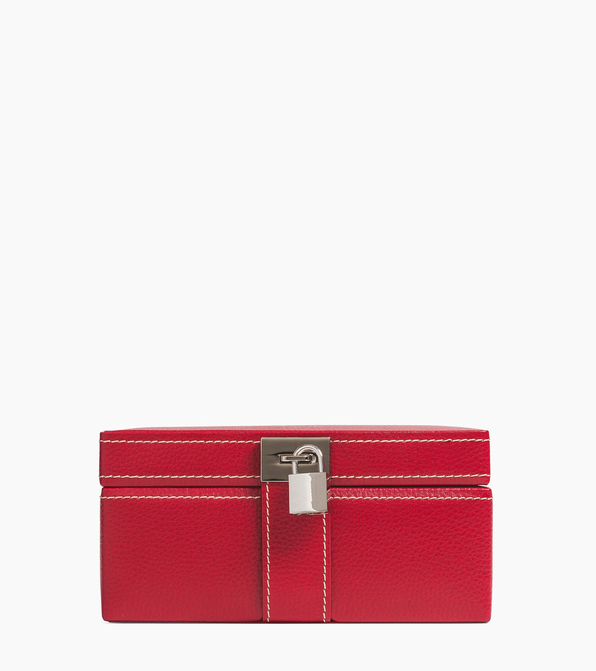 Joyero de tamaño medio en cuero