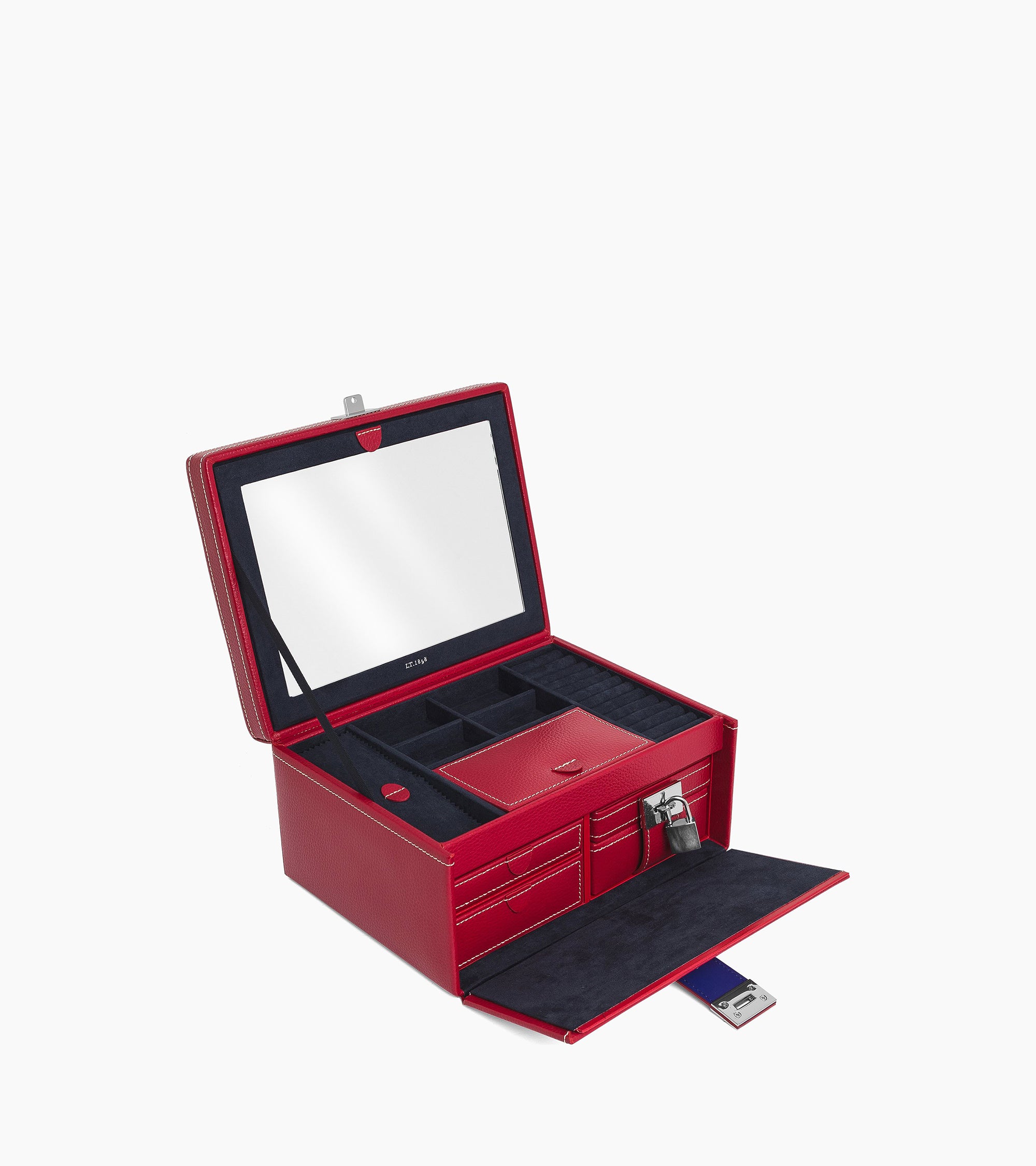 Large jewelry box in leather - Main Image