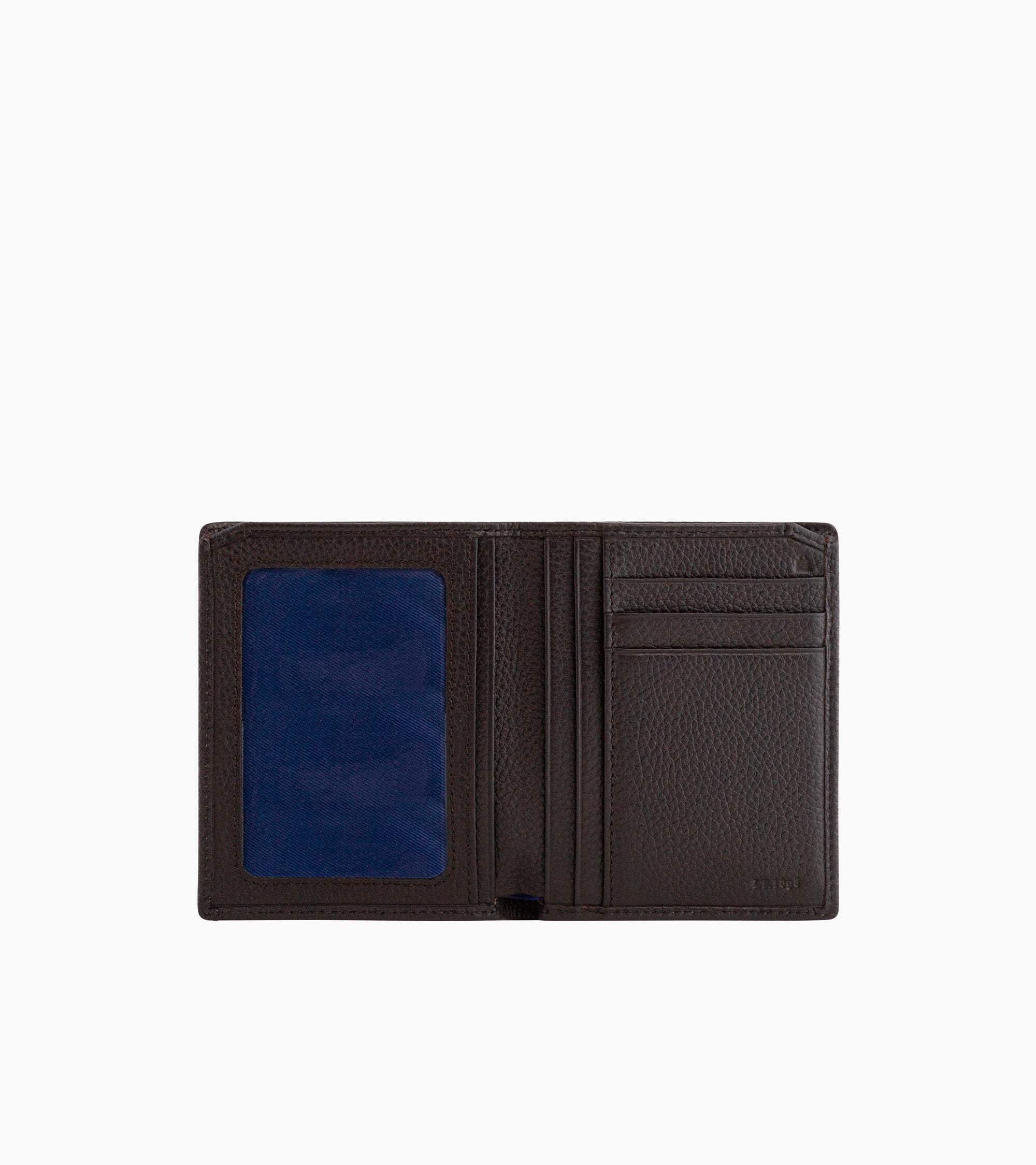 Charles pebbled leather card holder