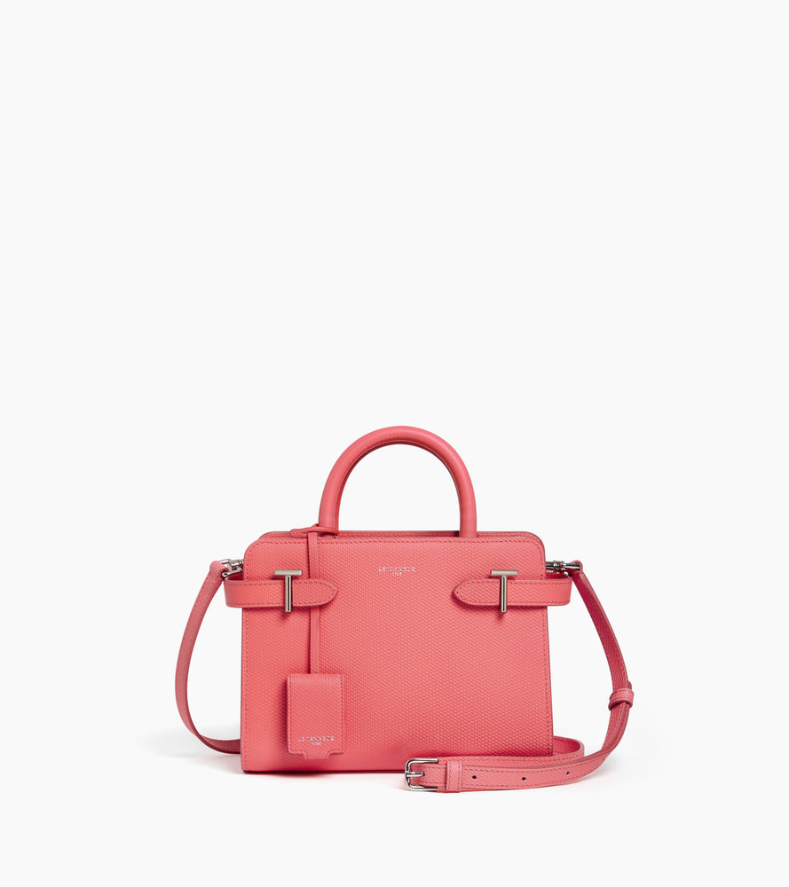LE TANNEUR EMILIE ハンドバッグ Emilie medium double flap handbag model in grained leather
