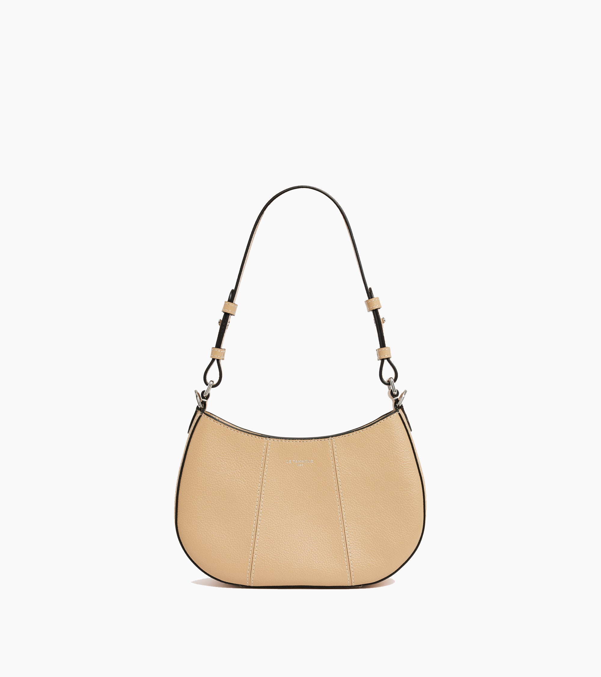 Juliette small half-moon bag in grained leather