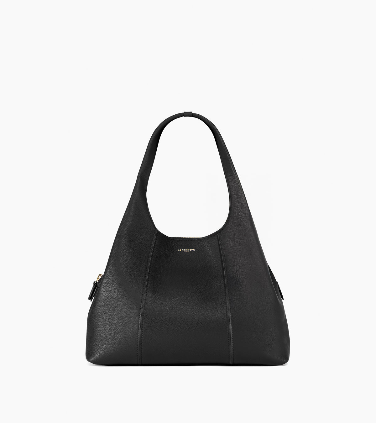 Sac porté épaule moyen modèle Juliette en cuir grainé Noir