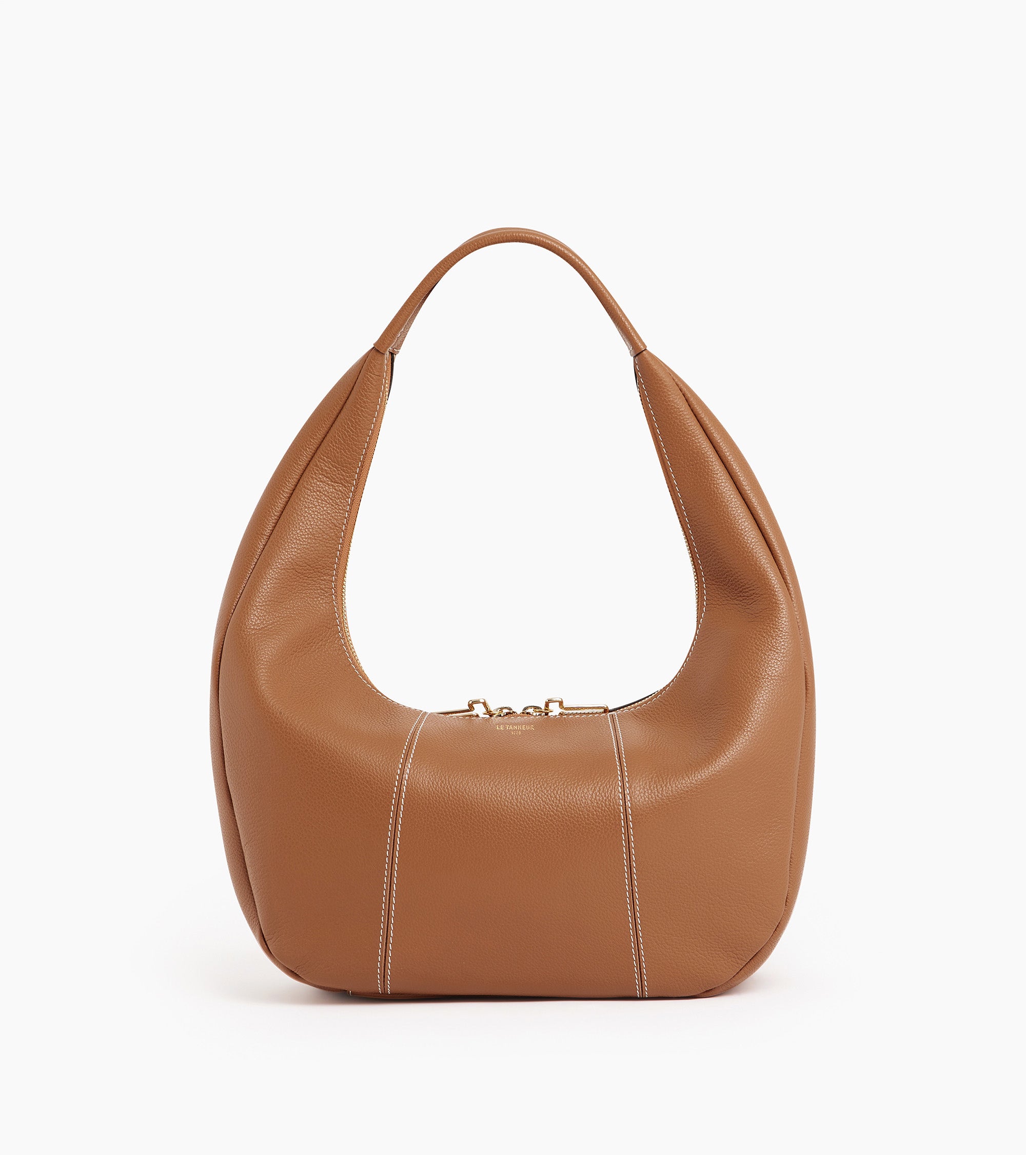 Grand sac hobo Juliette en cuir grainé