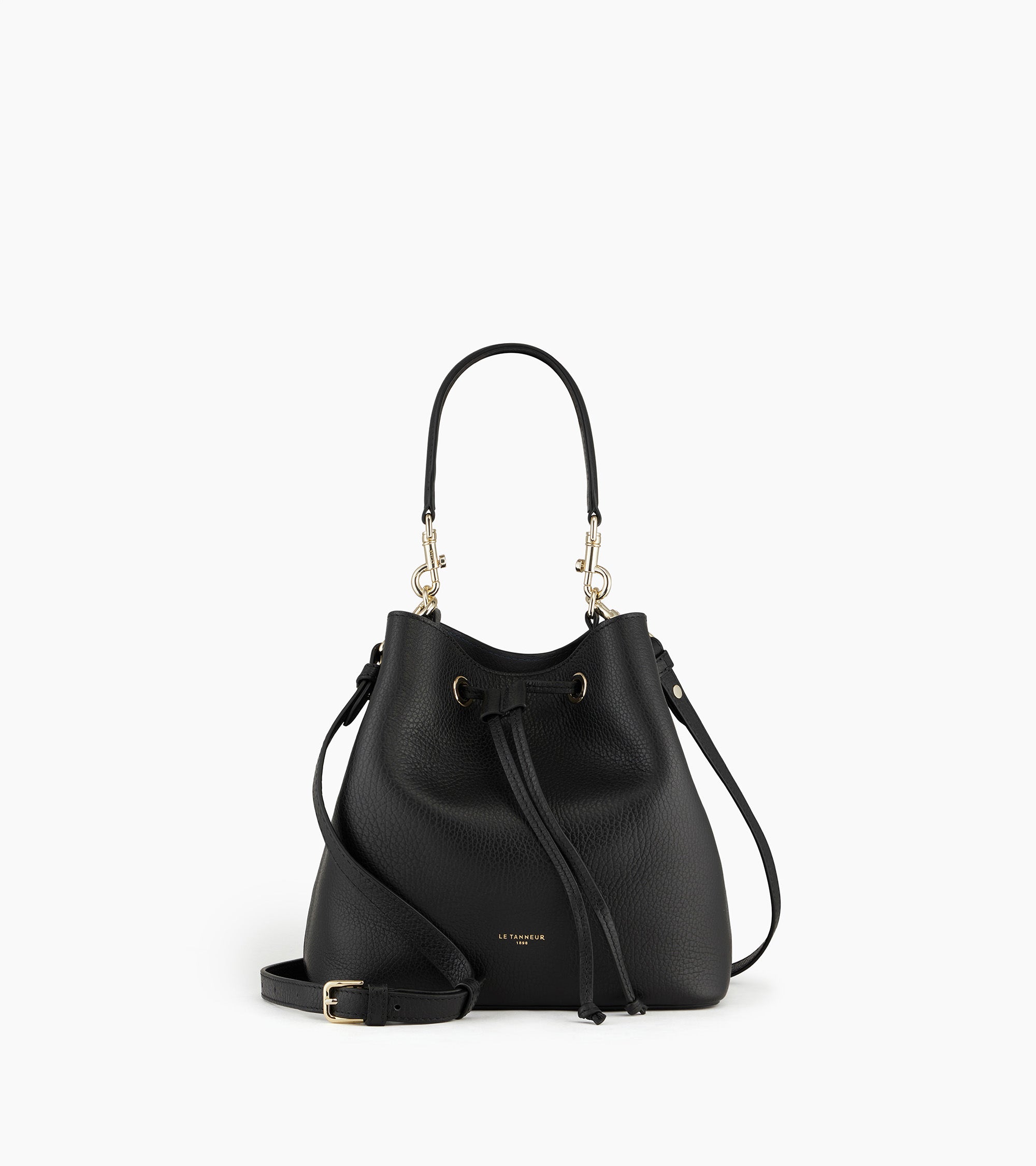 Sac seau Louise en cuir grainé