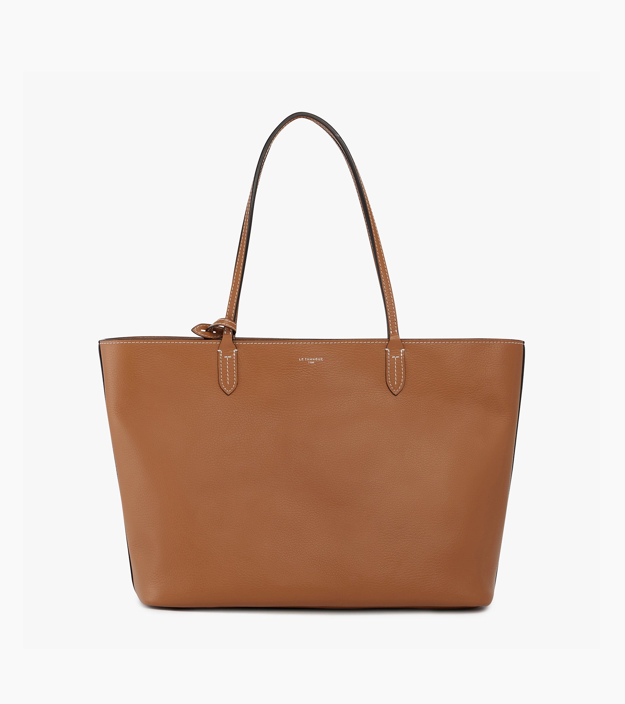 Grand sac cabas Louise en cuir grainé