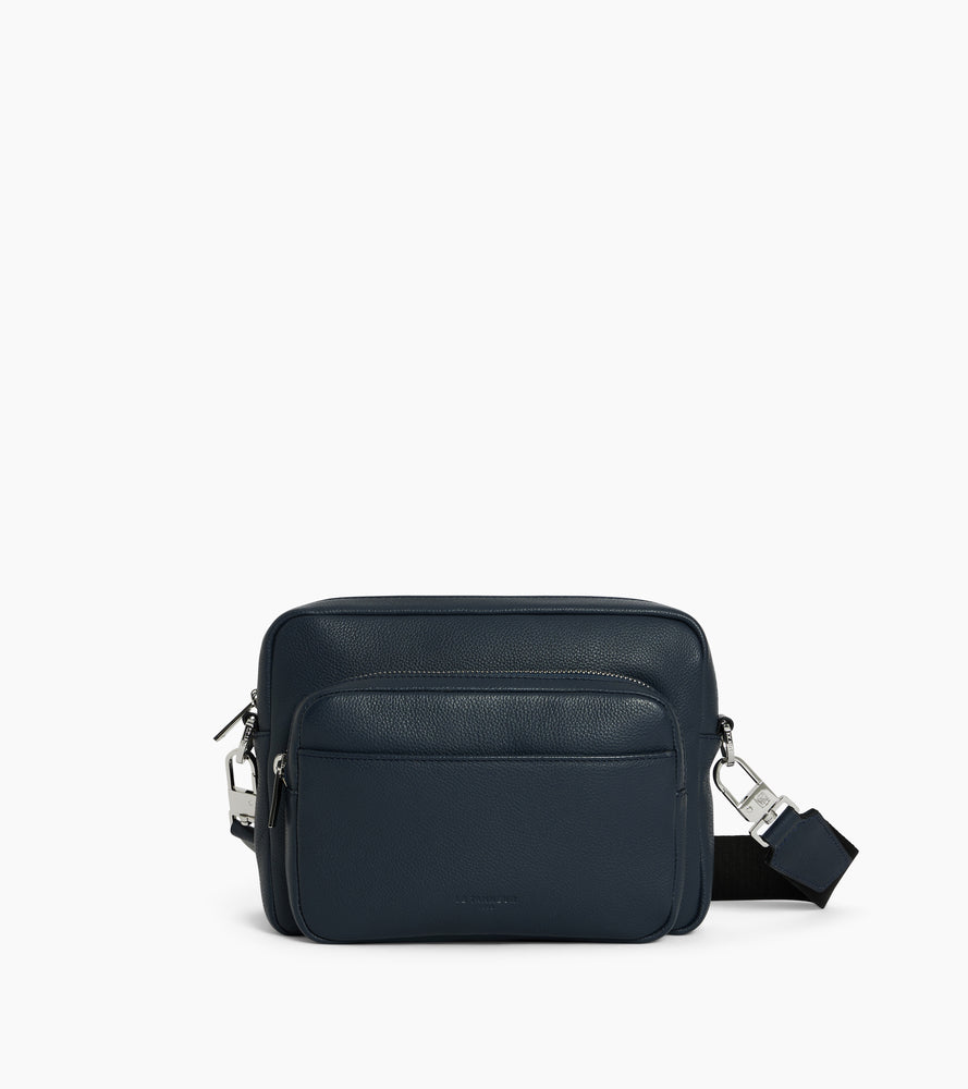 美品 ☆メンズ スモール ショルダーバッグ Marceau グレインレザー スモール ショルダーバッグ