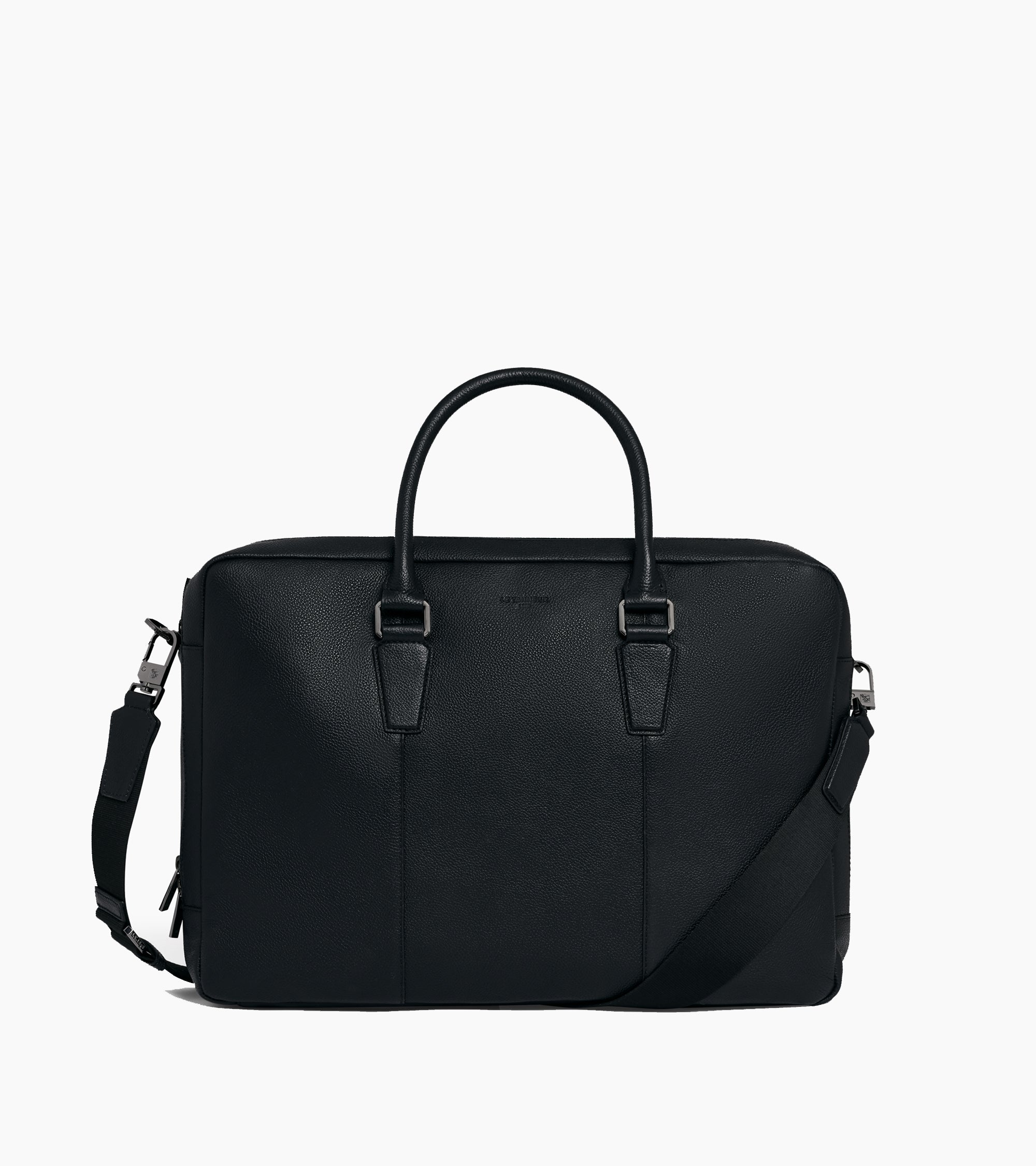 Marceau small 17" briefcase in grained leather