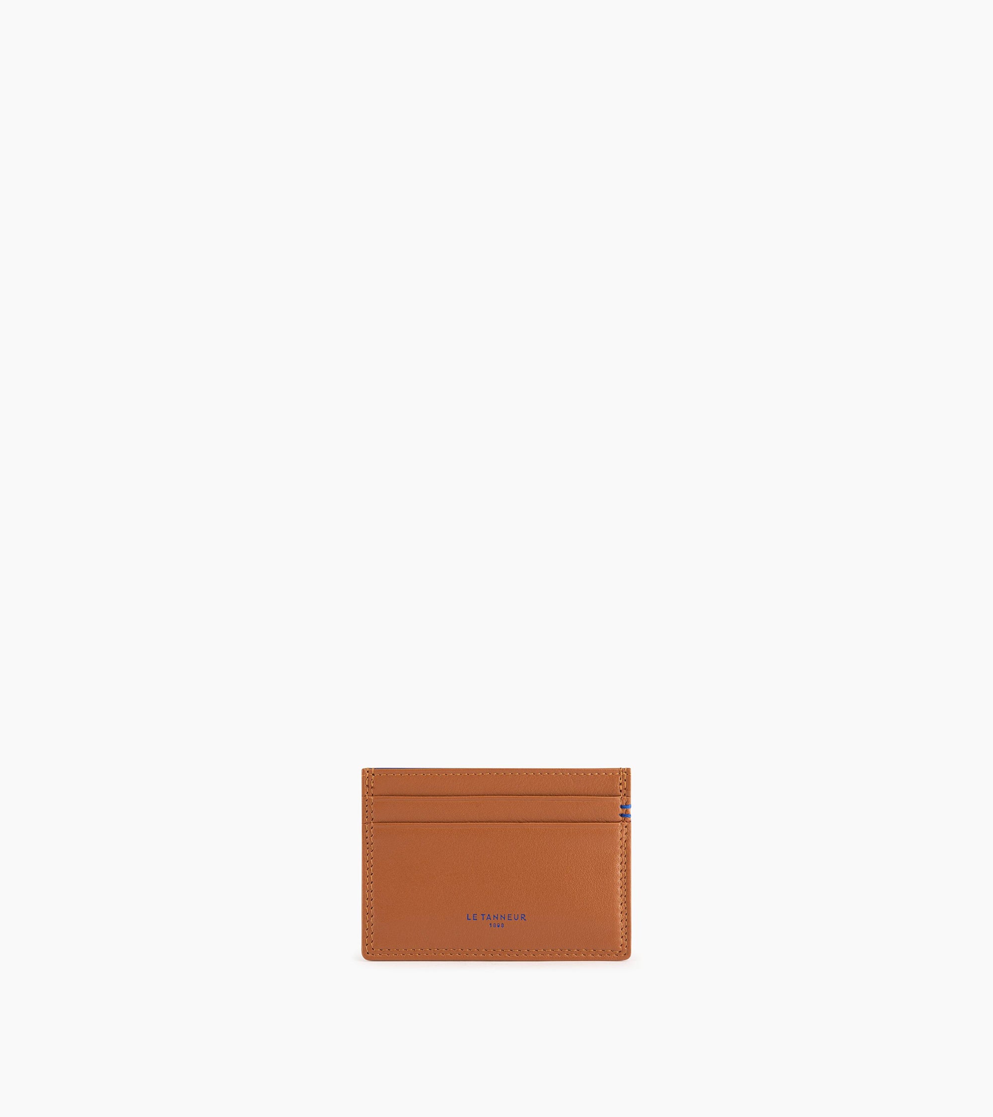 Porte cartes vertical Martin en cuir lisse main image 0