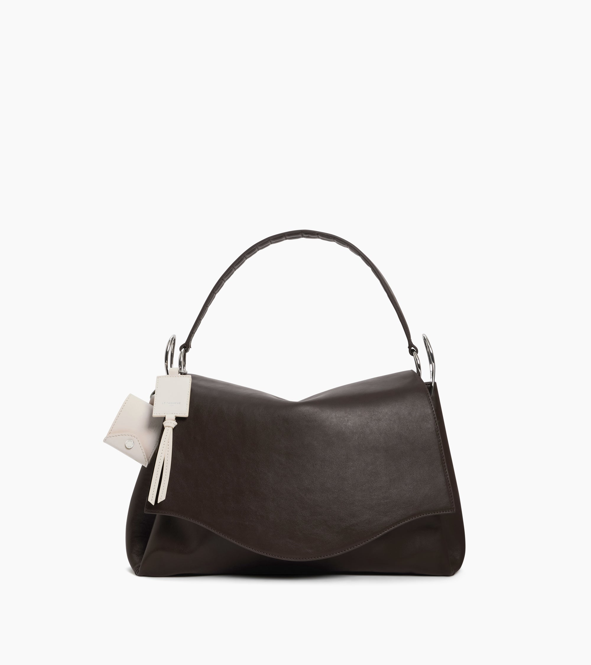 Mademoiselle Agnès charms post-it note holder in smooth leather