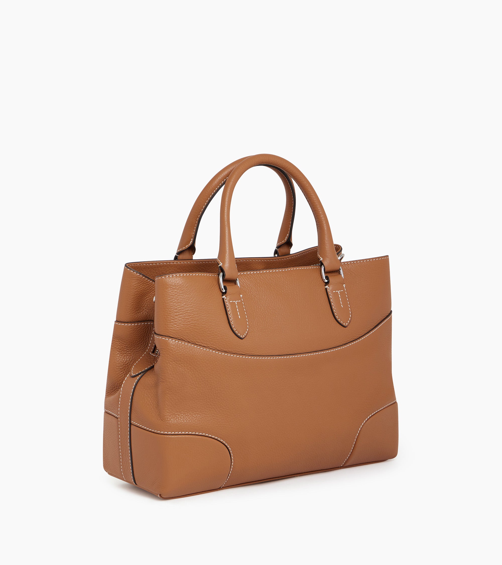 Romy large handbag in pebbled leather