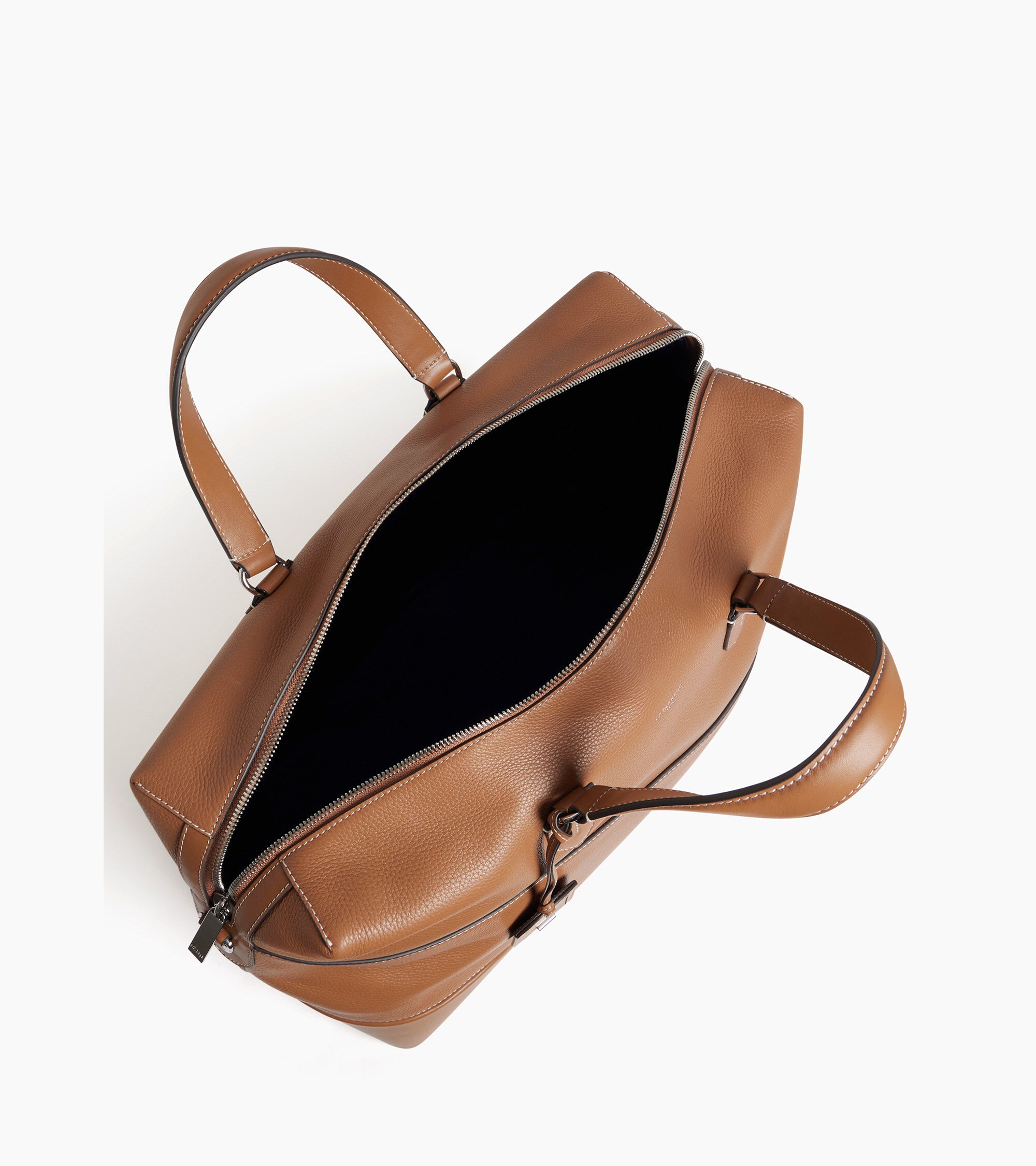 Romy grained and smooth leather 24h travel bag