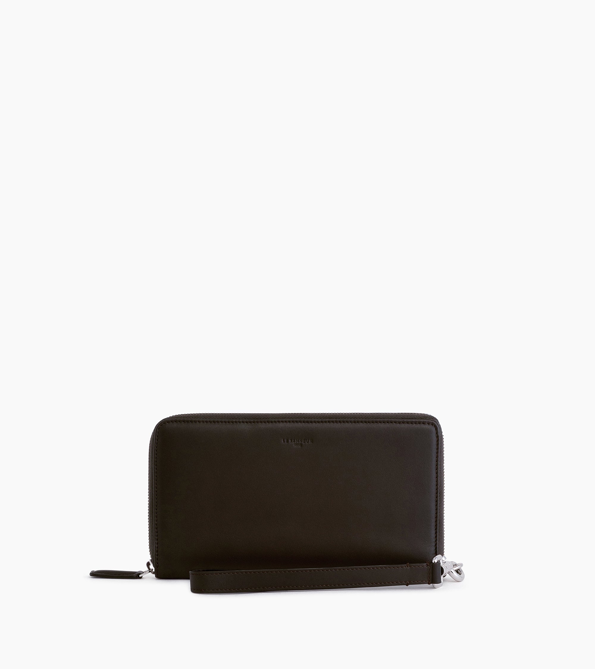 Albert smooth leather zip companion
