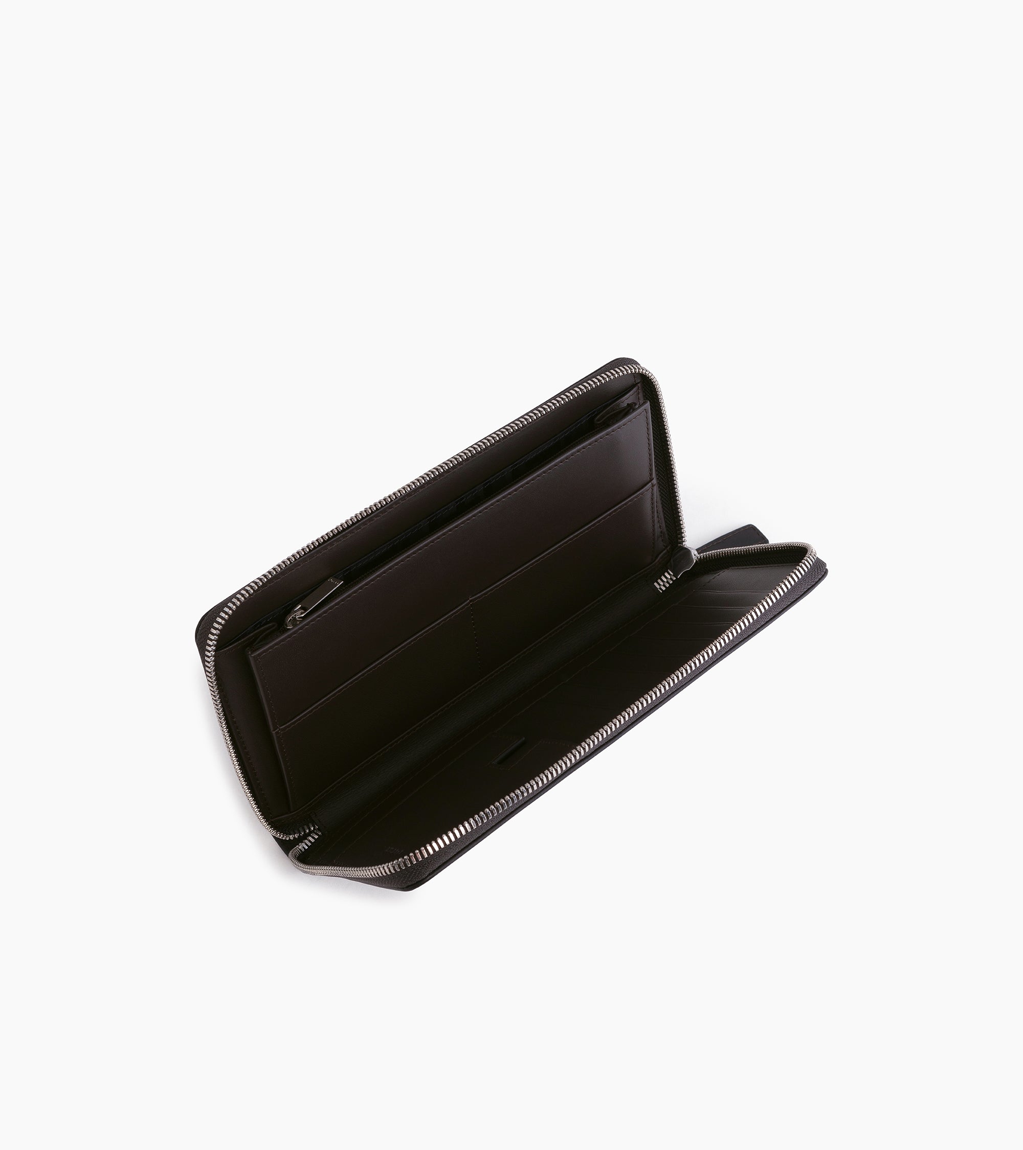 Albert smooth leather zip companion