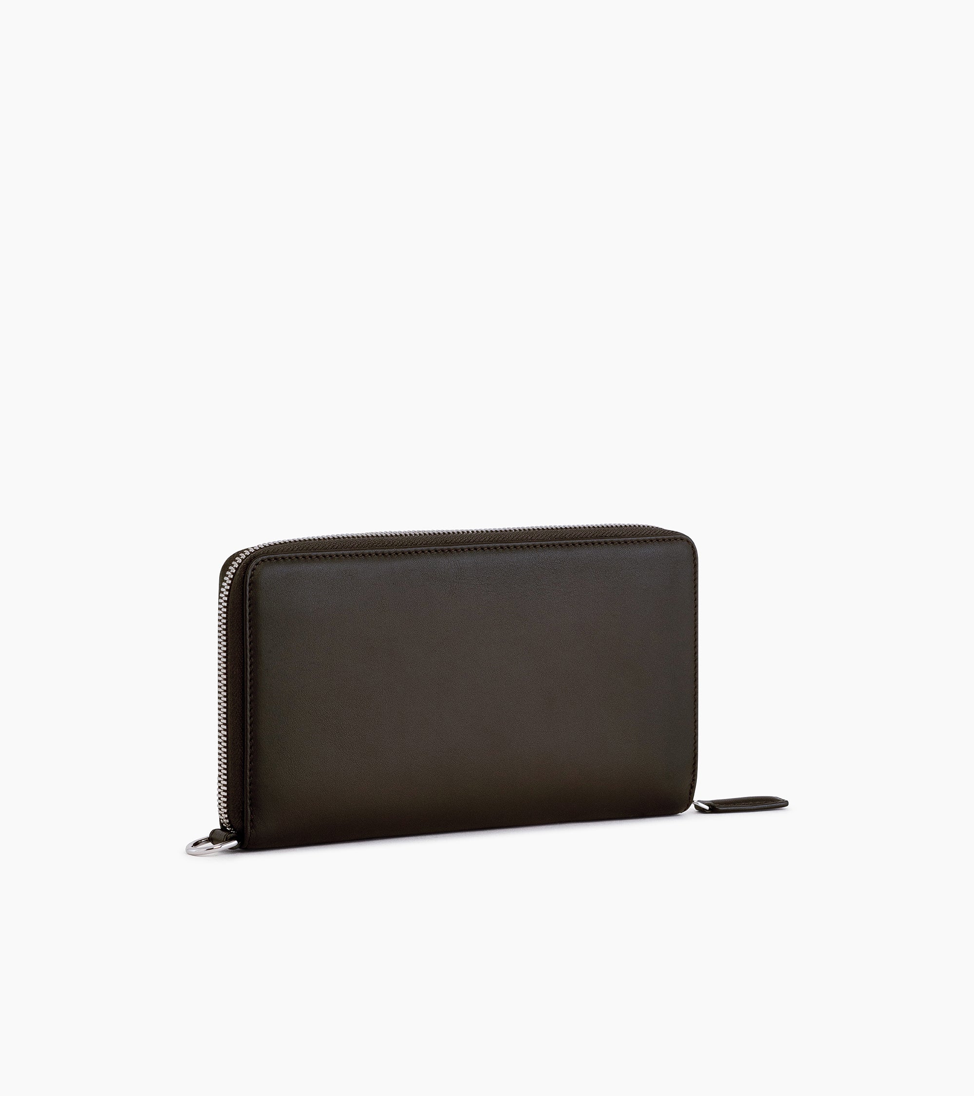 Albert smooth leather zip companion