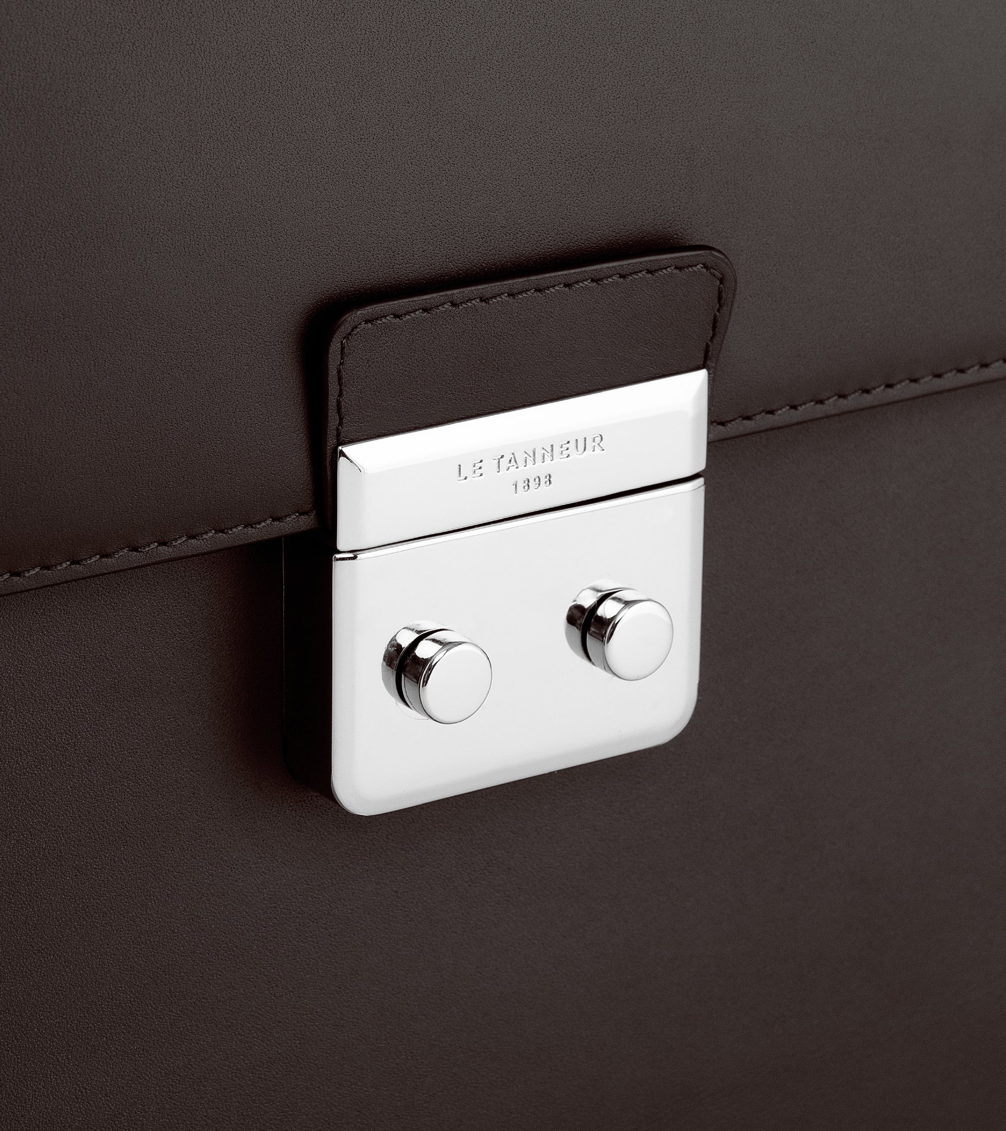 Albert 1 gusset briefcase in smooth leather