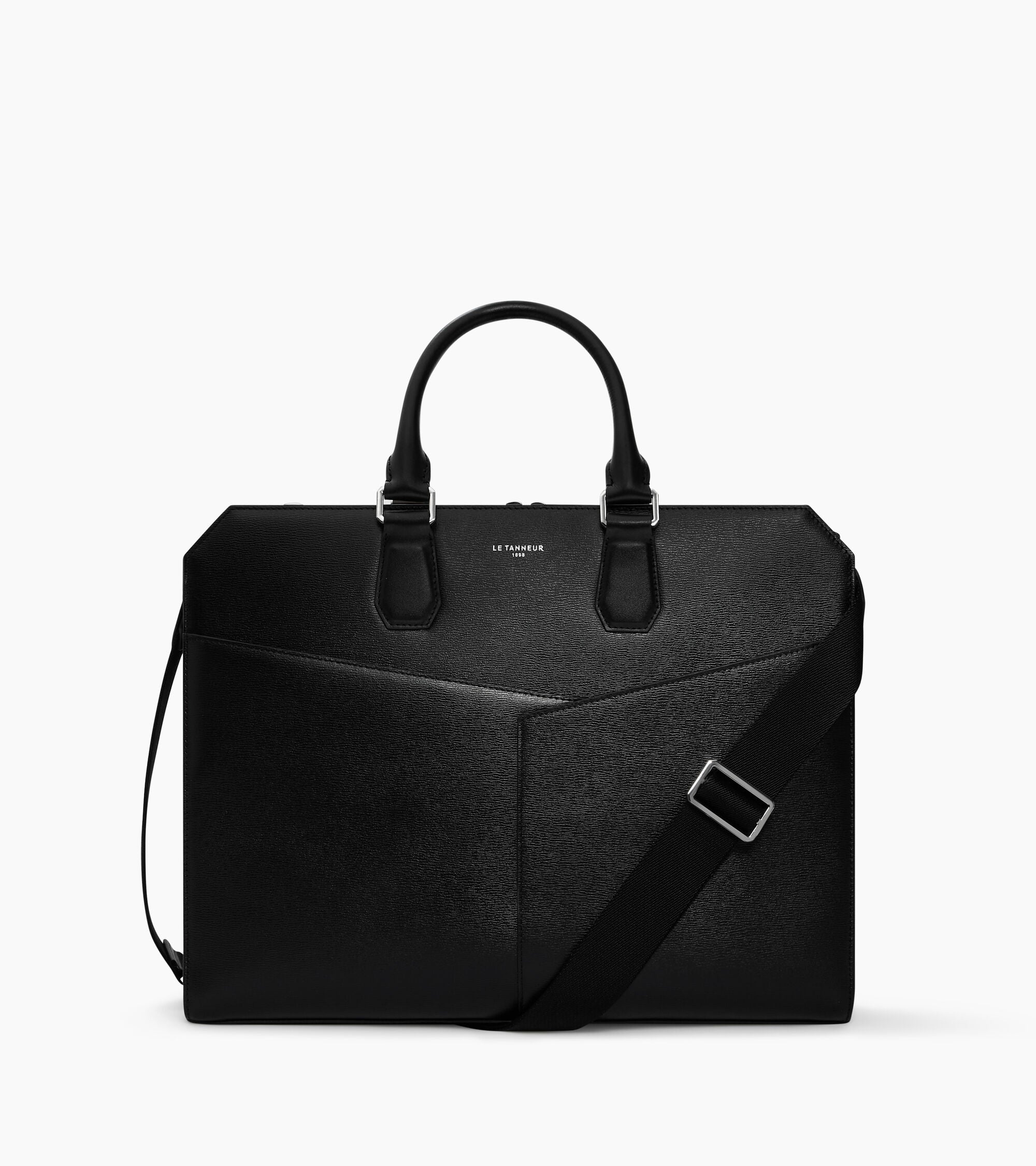 Anatole 15" document case in bonded and smooth leather