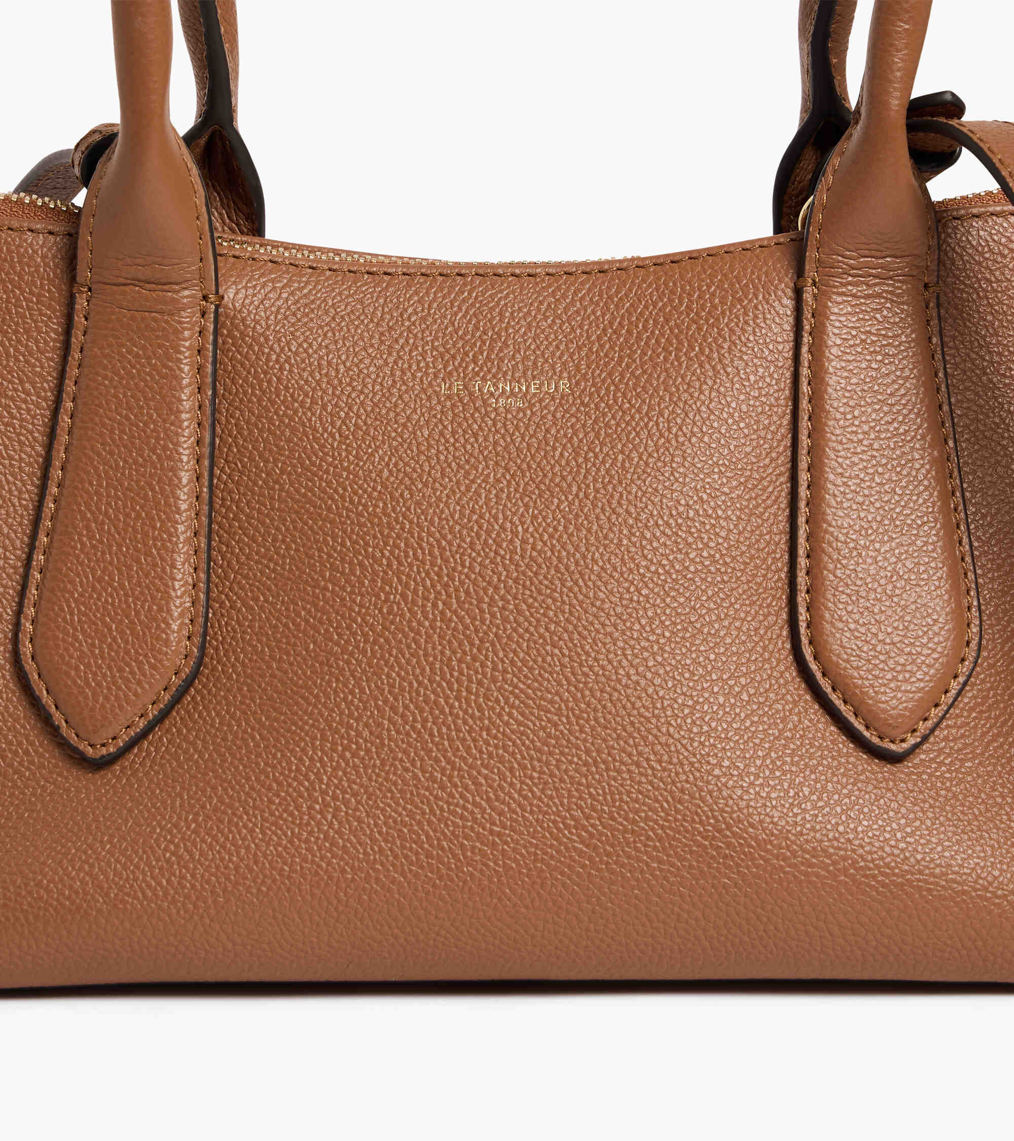 Apolline bowling bag in grained leather