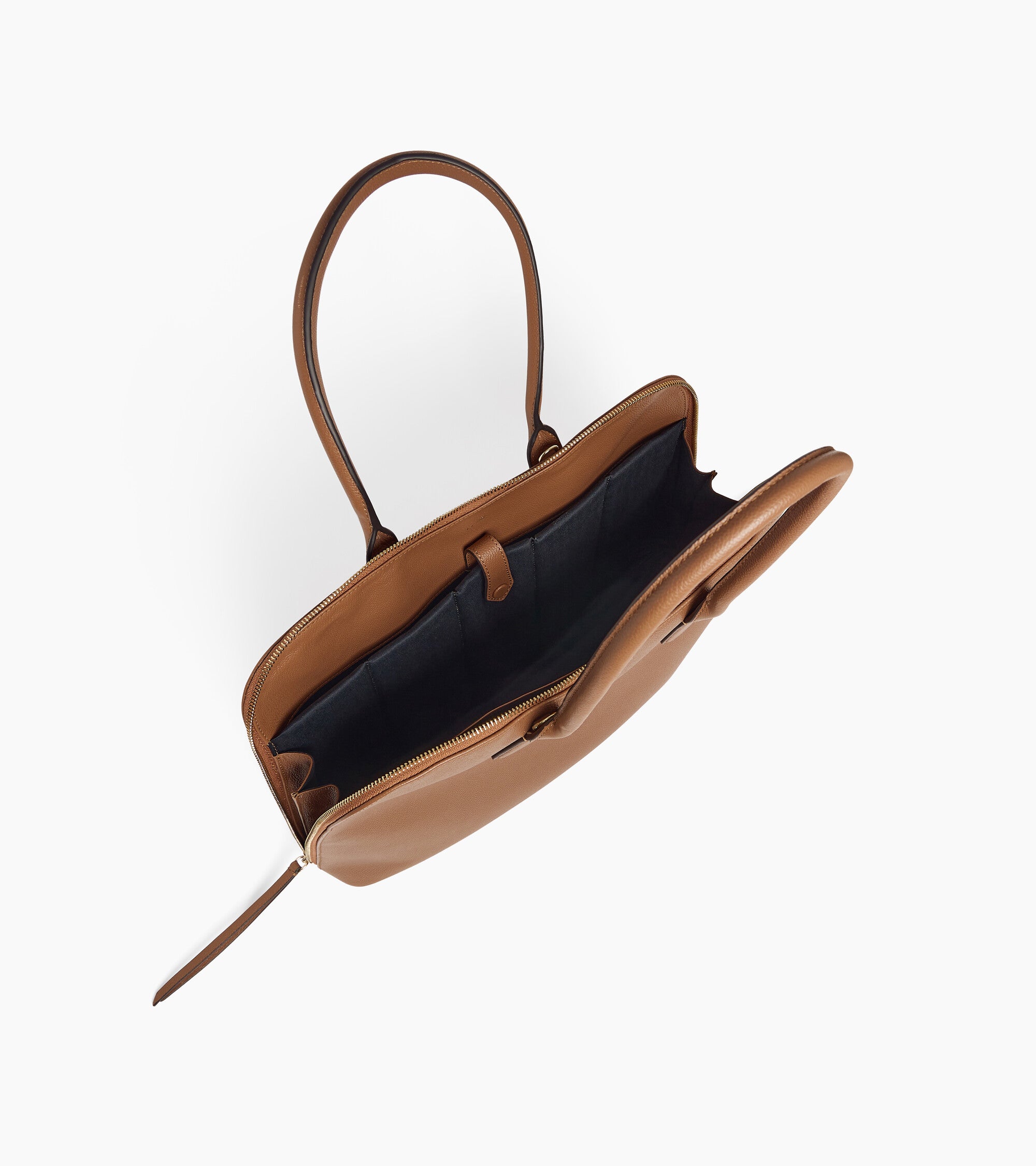 Apolline 14" document case in grained leather