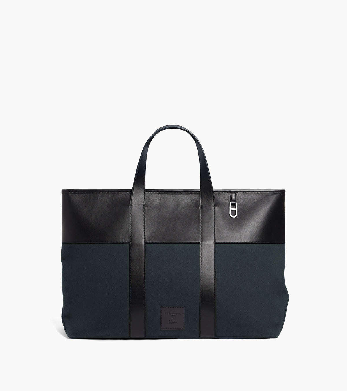 Le Tanneur x HAST smooth leather and cotton canvas hand-carried tote bag