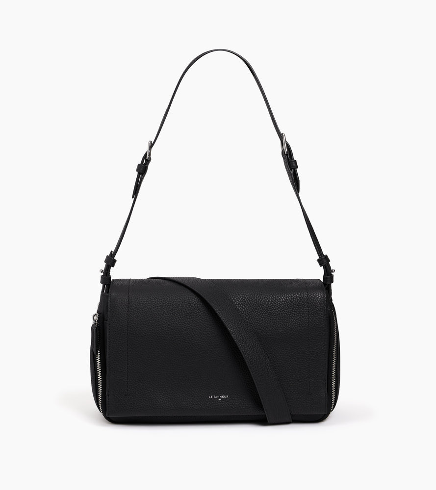 Aurore medium shoulder bag in grained leather