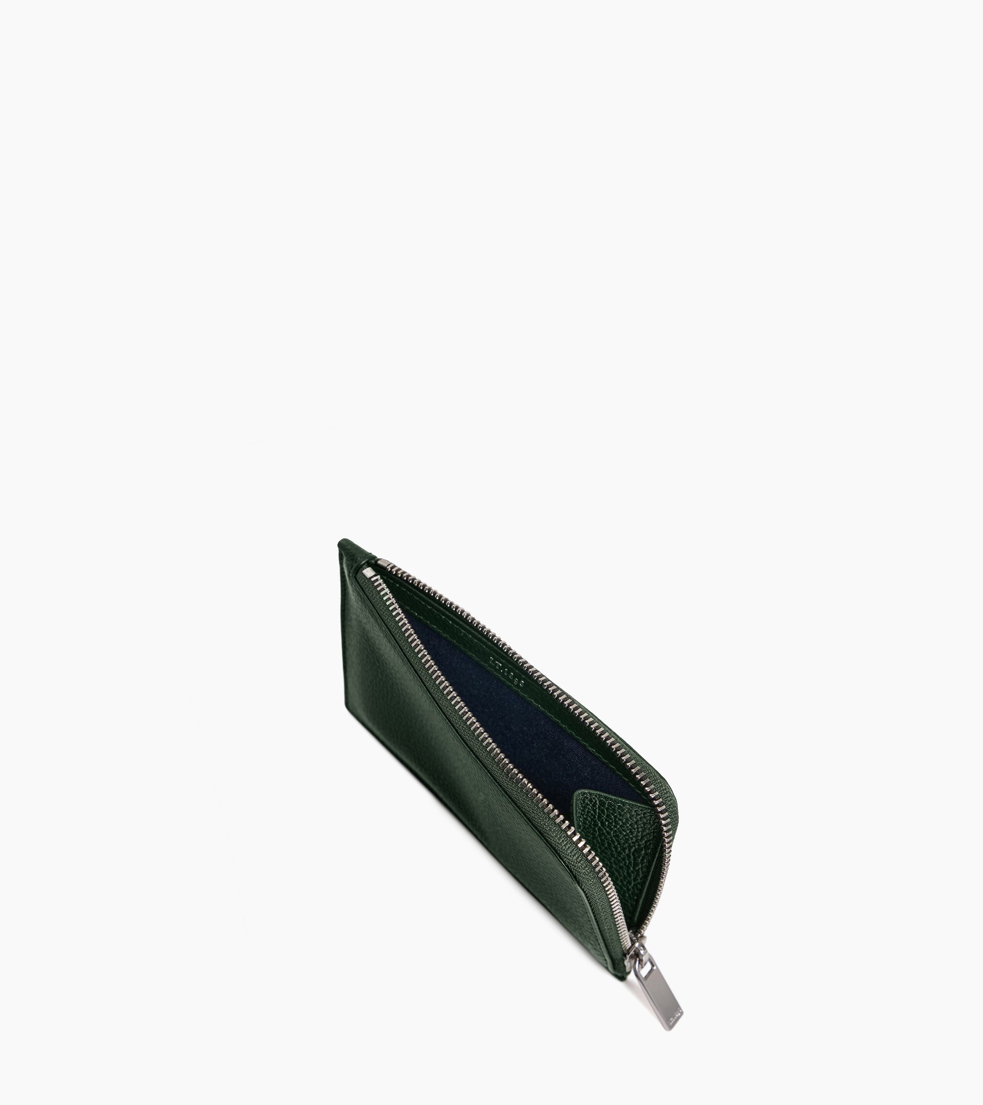 Albertine zipped grained leather card holder