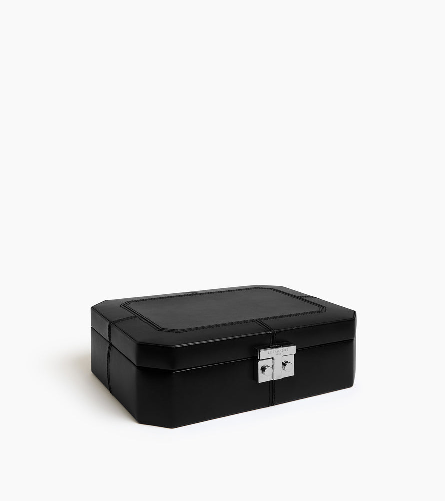 6-watch and cufflinks box in leather