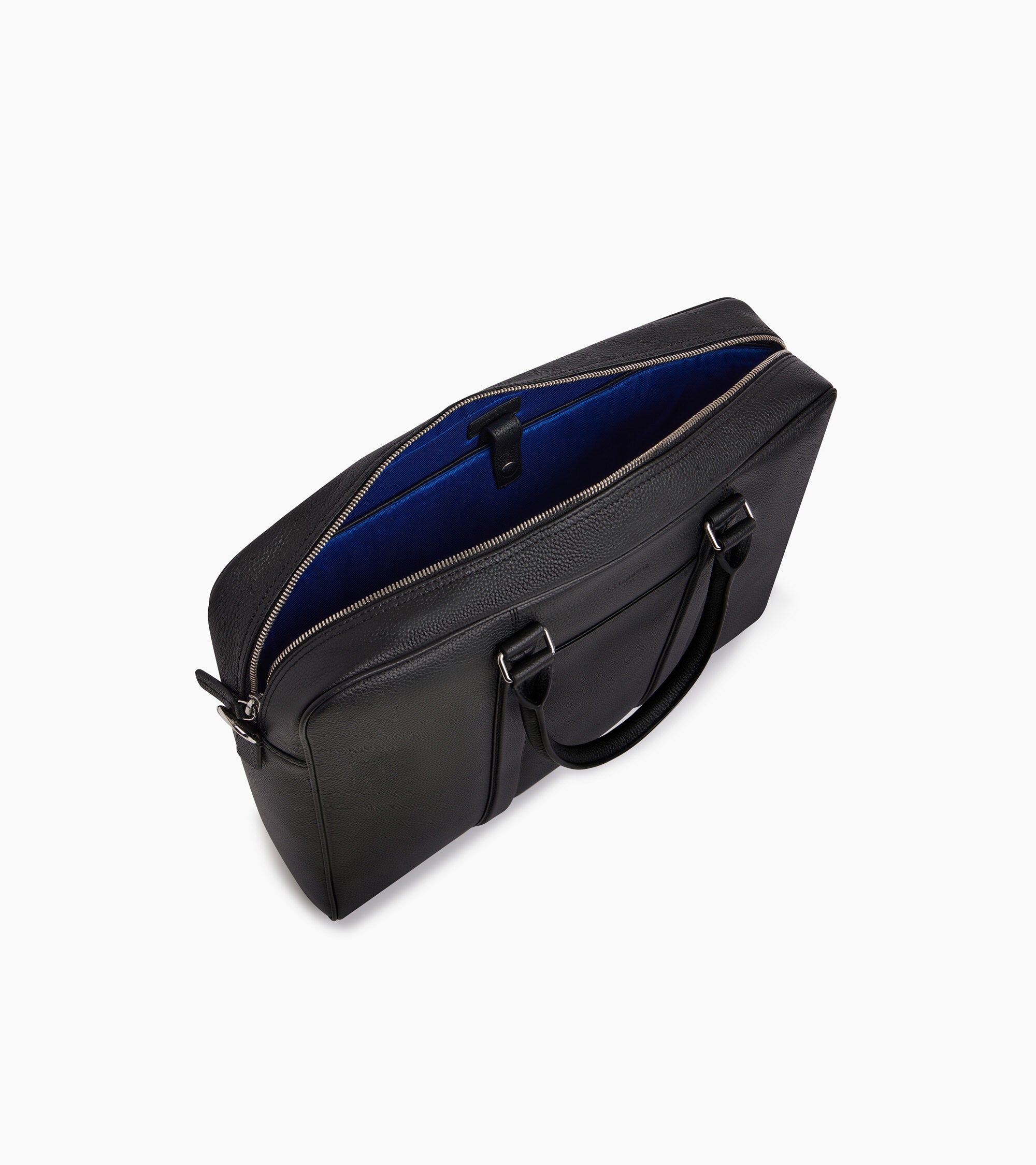 Charles 17" briefcase in grained leather large size