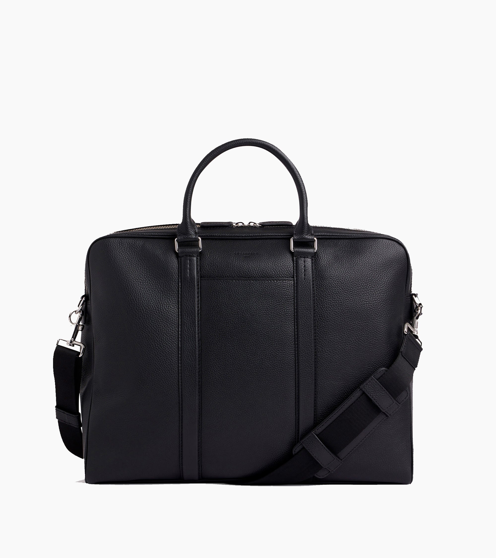 Porte documents 17" Charles en cuir grainé très grand modèle