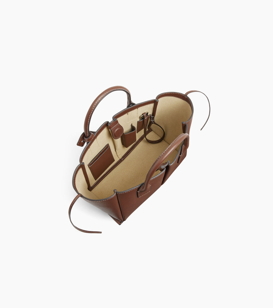 Elena small handbag in grained leather