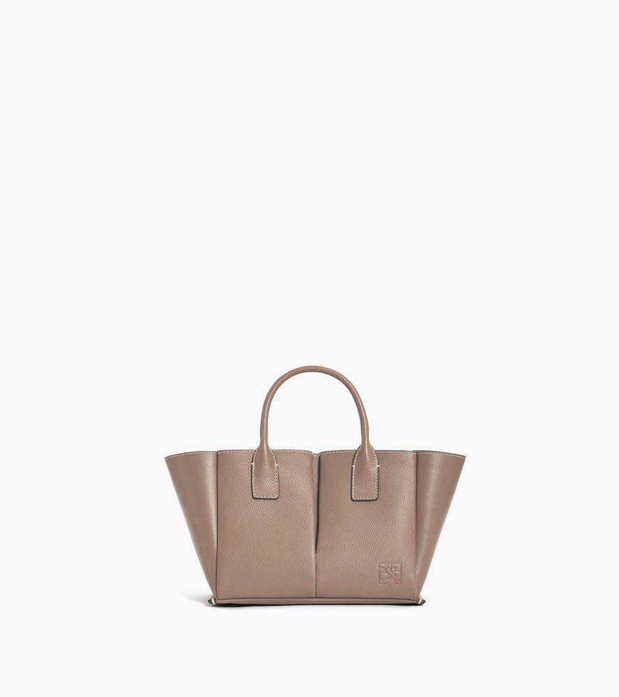 Elena small handbag in grained leather