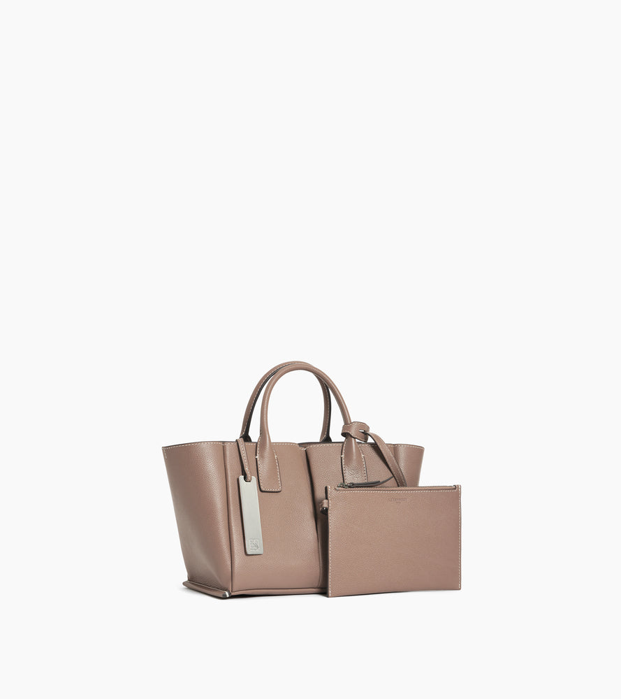 Elena small handbag in grained leather