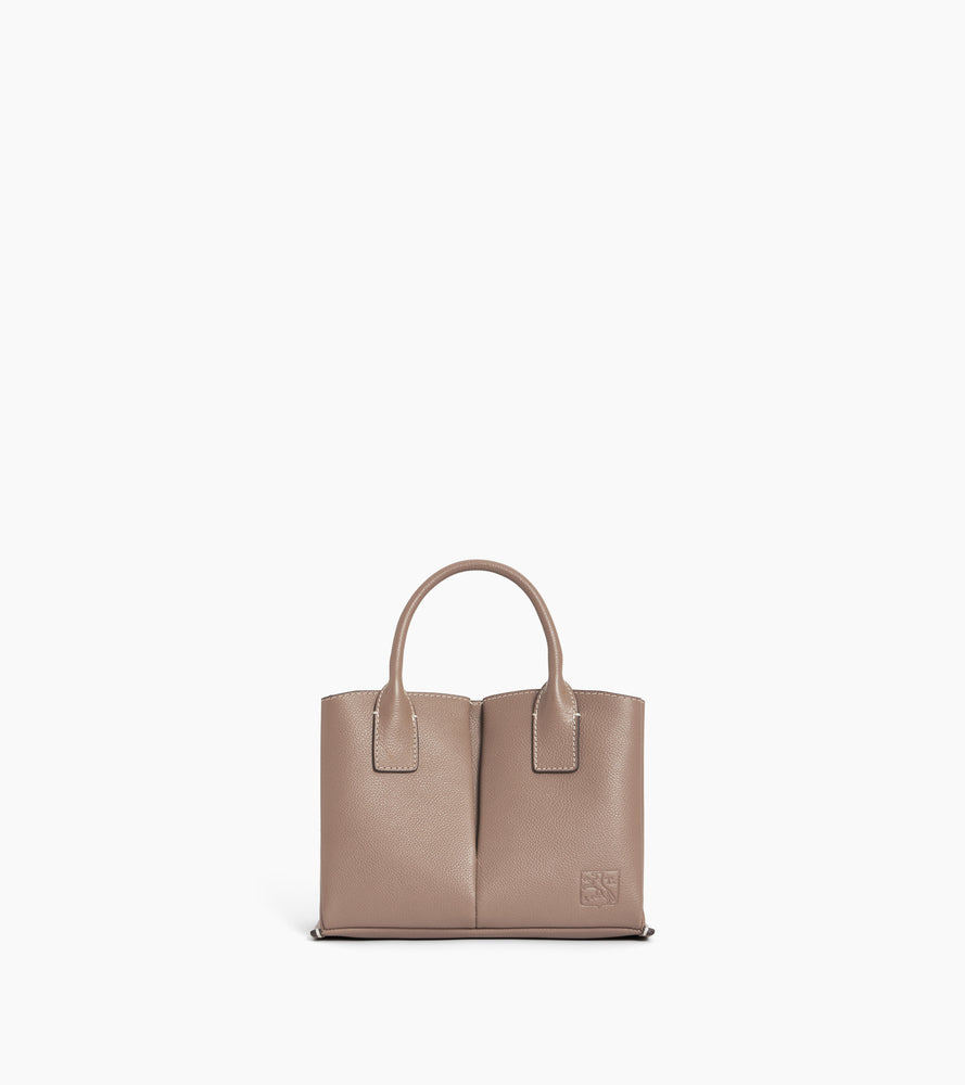 Elena small handbag in grained leather