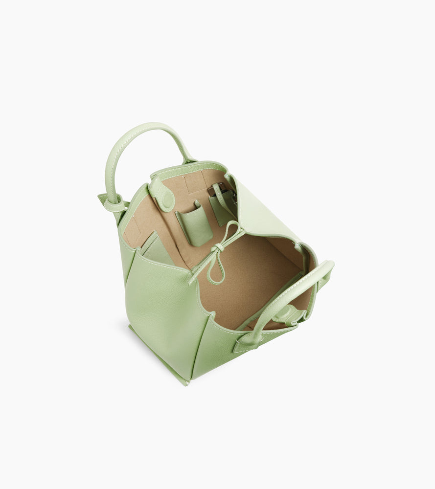 Elena small handbag in grained leather