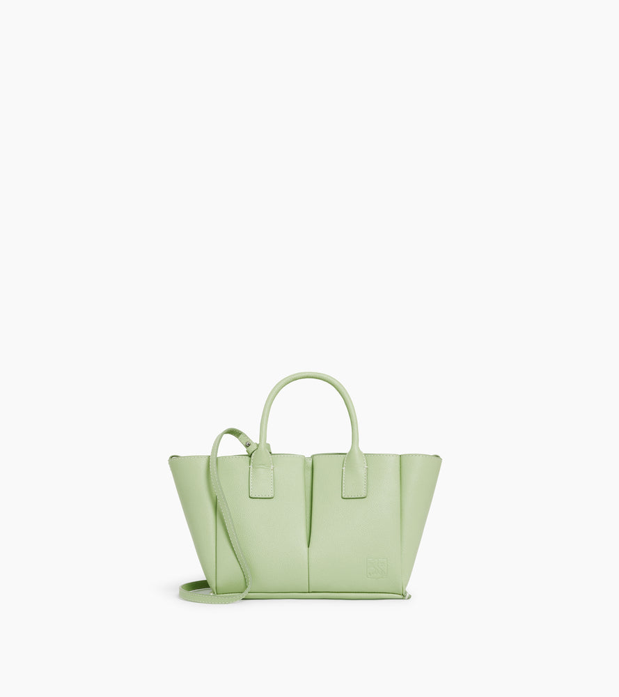 Elena small handbag in grained leather