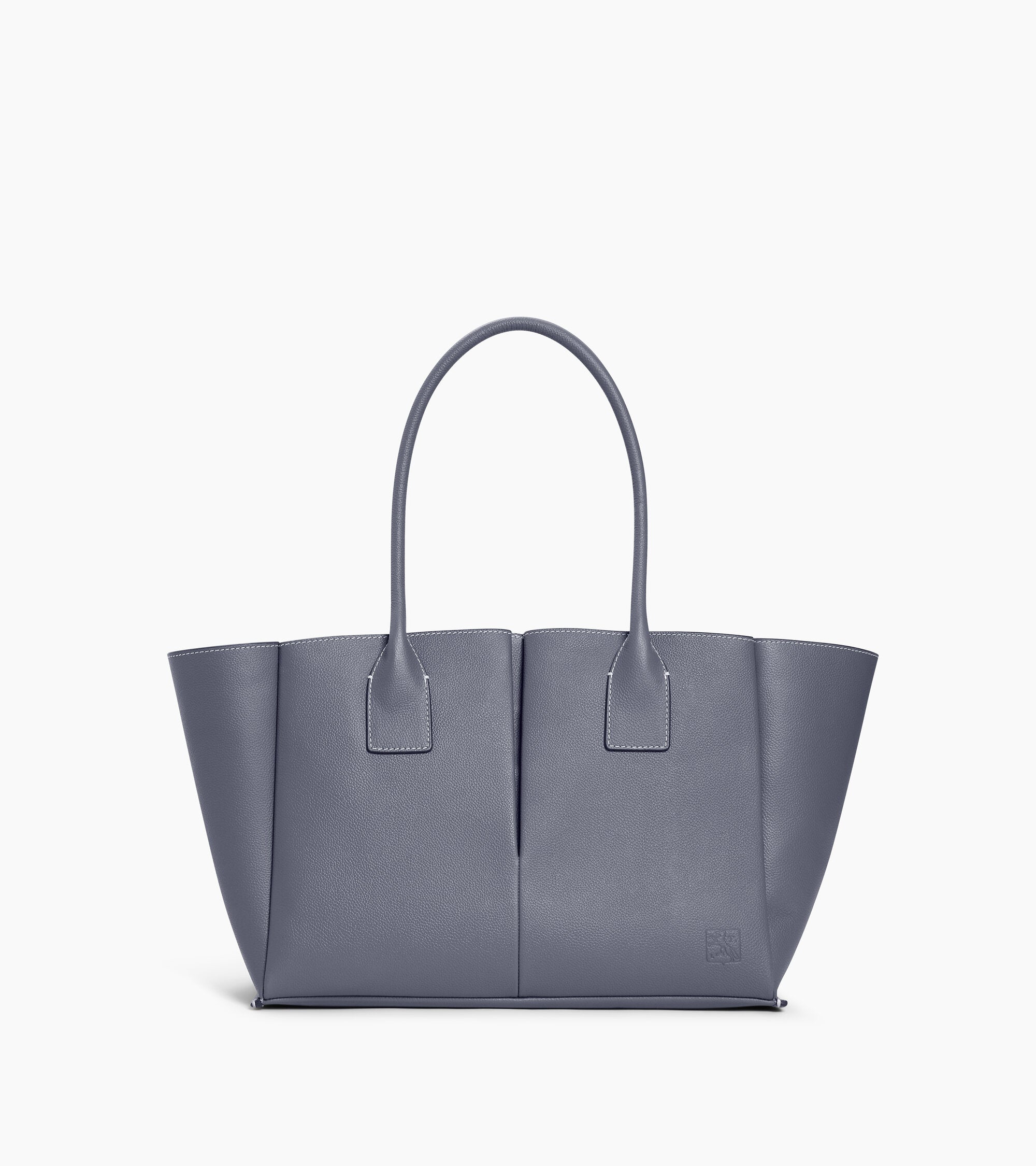 Elena large tote bag in grained leather