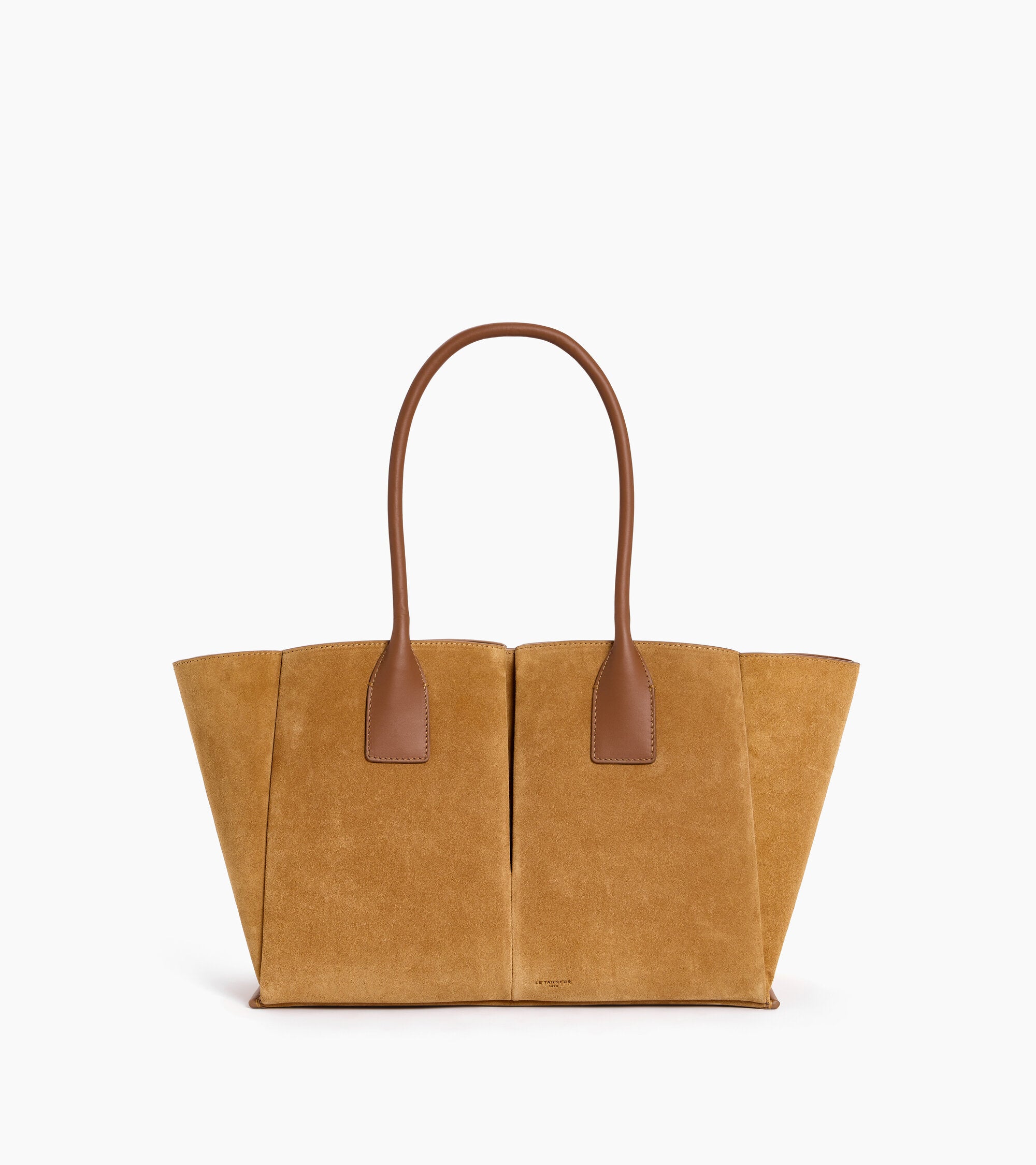 Elena large tote bag in suede split leather