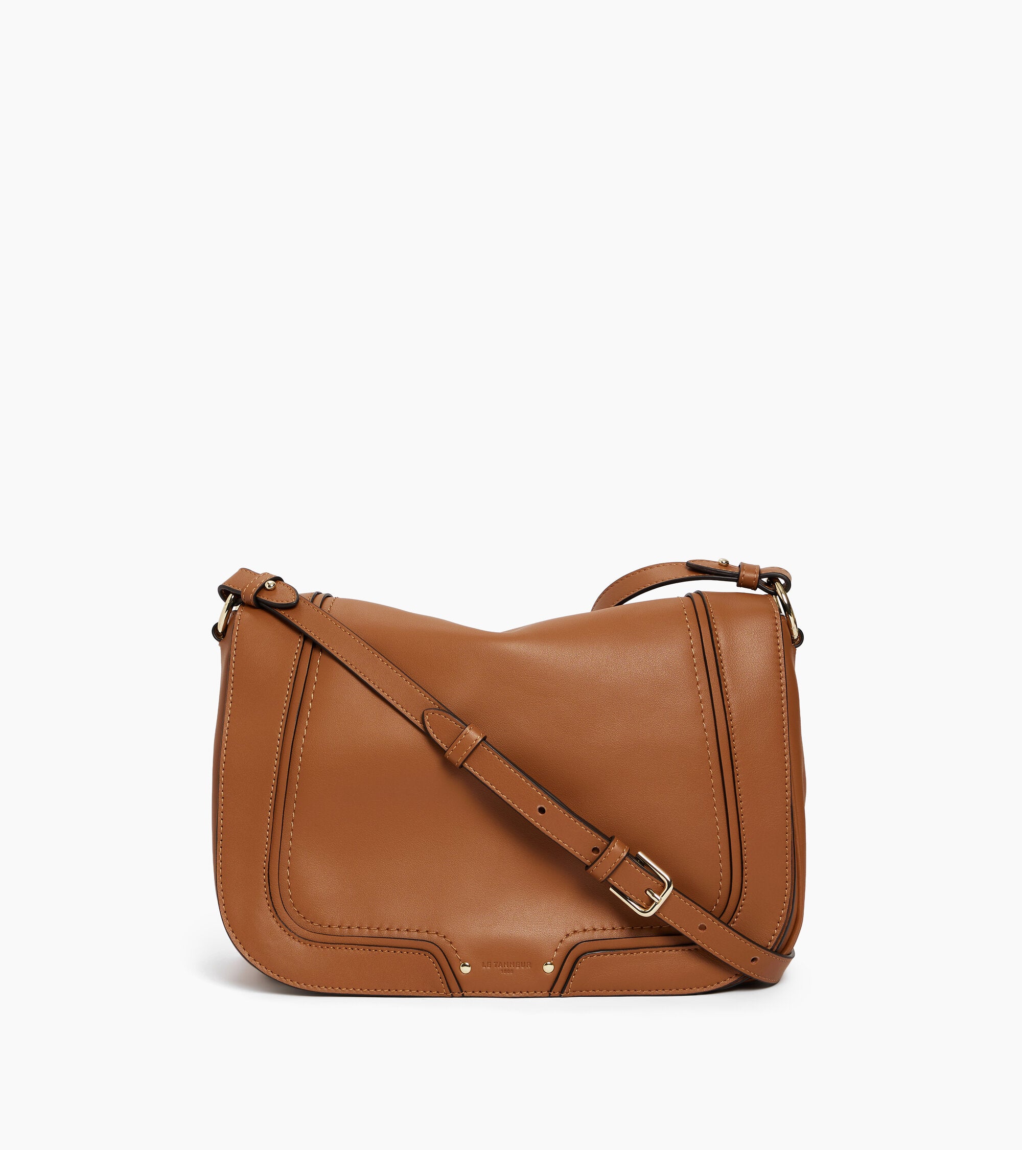 Héloïse large crossbody bag in smooth leather