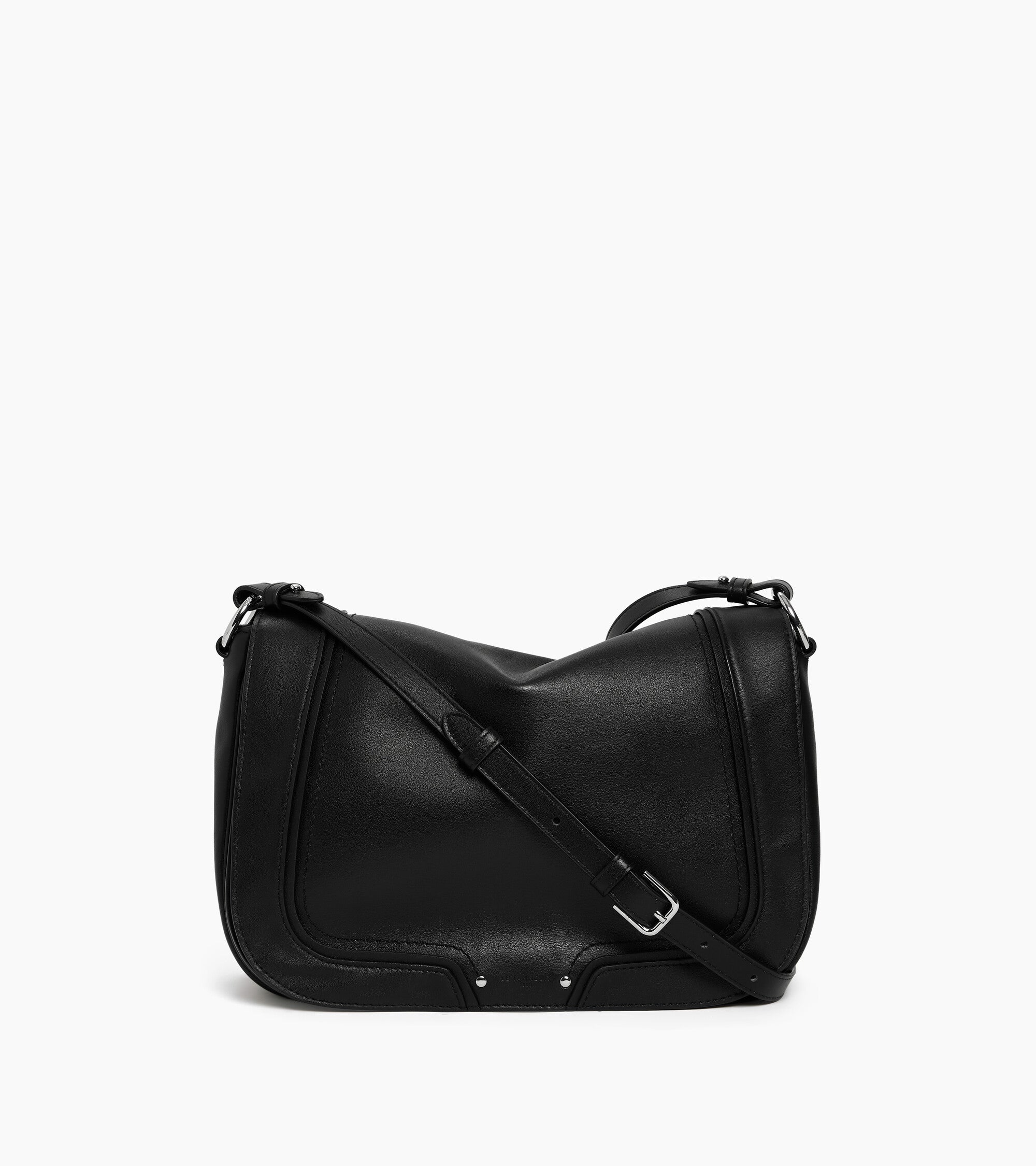 Héloïse large crossbody bag in smooth leather