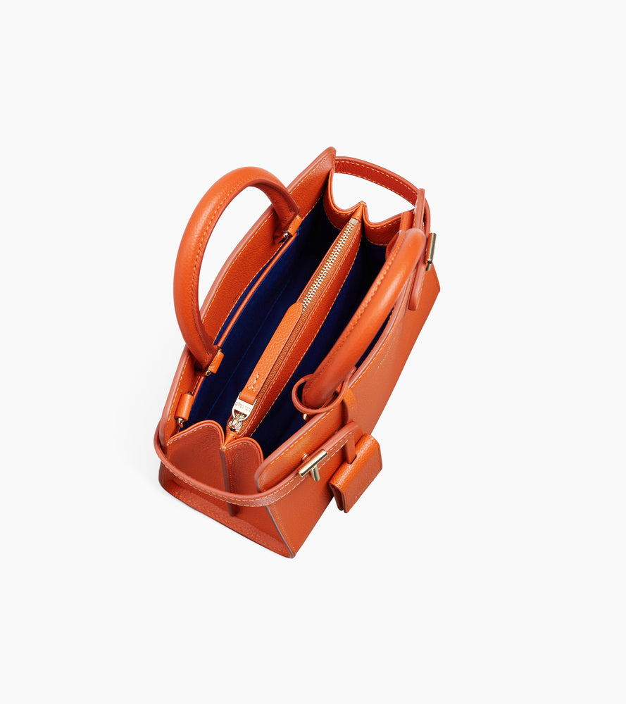 Emilie small handbag in grained leather