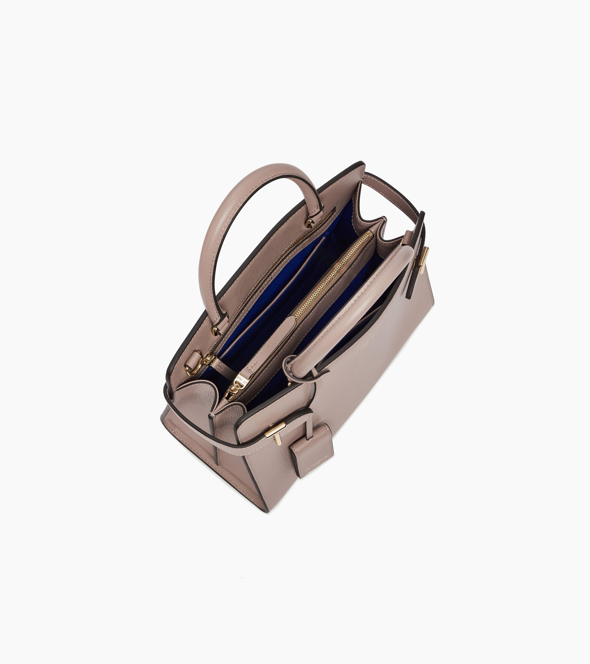 Mittelgroße Handtasche Emilie aus genarbtem Leder