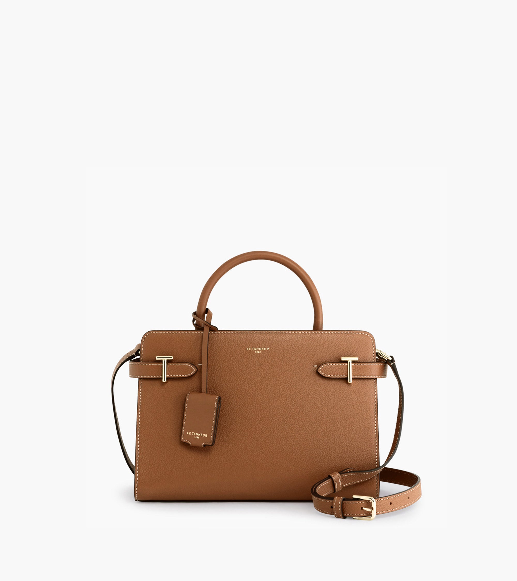 Emilie medium-sized handbag in grained leather