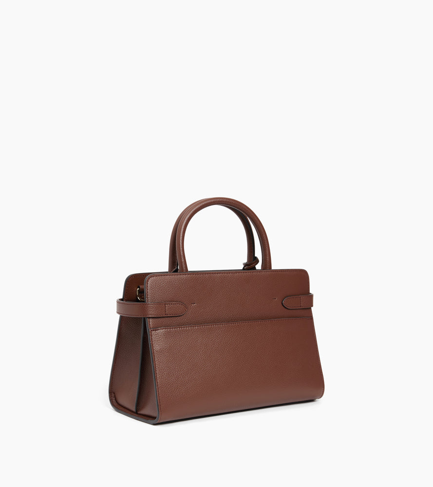 Emilie medium-sized handbag in grained leather