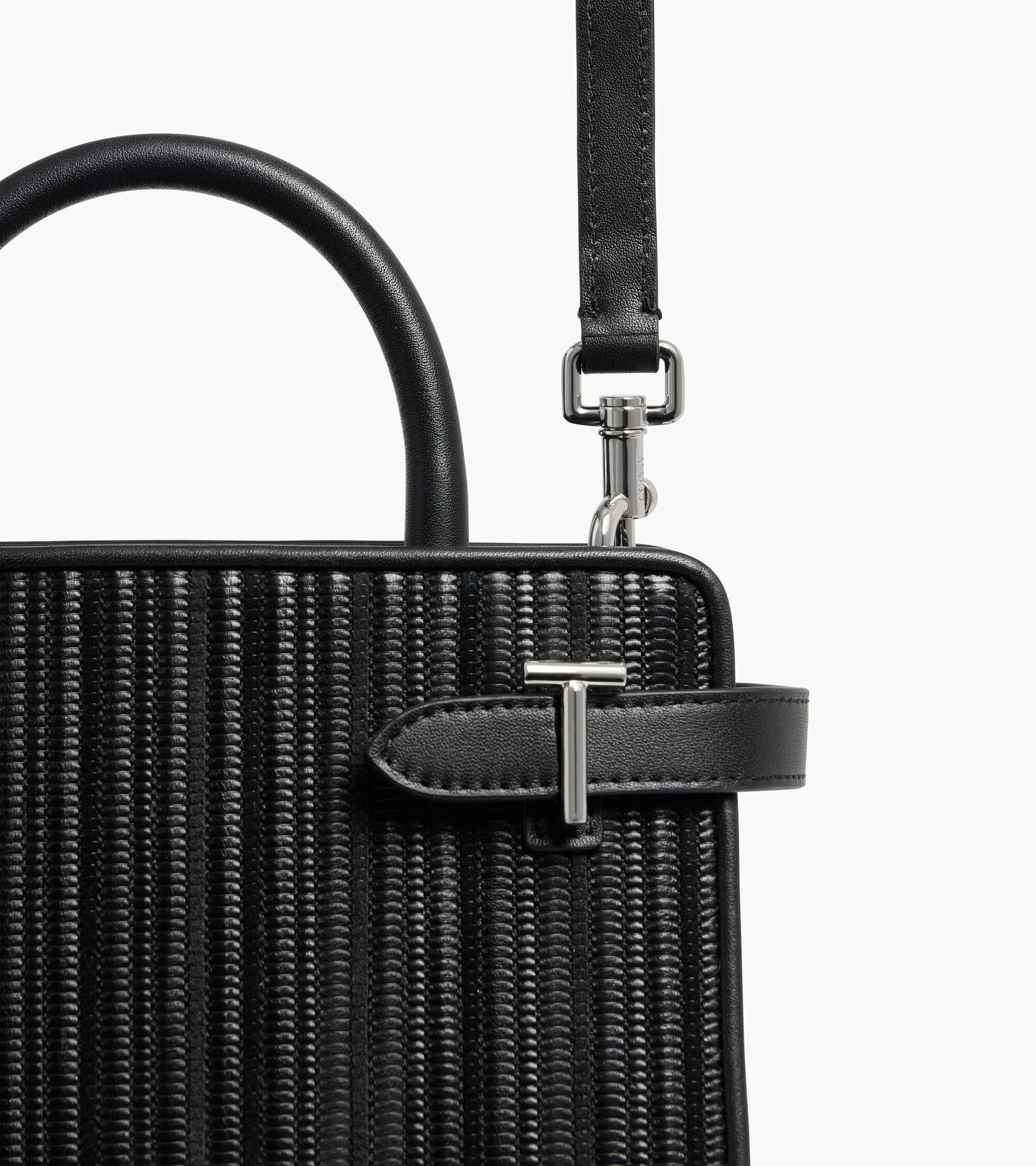 Emile small handbag with double-flap in braided recycled leather