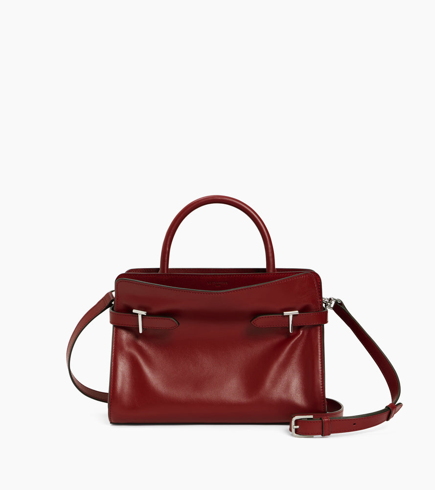 Emie medium handbag in smooth leather and nubuck