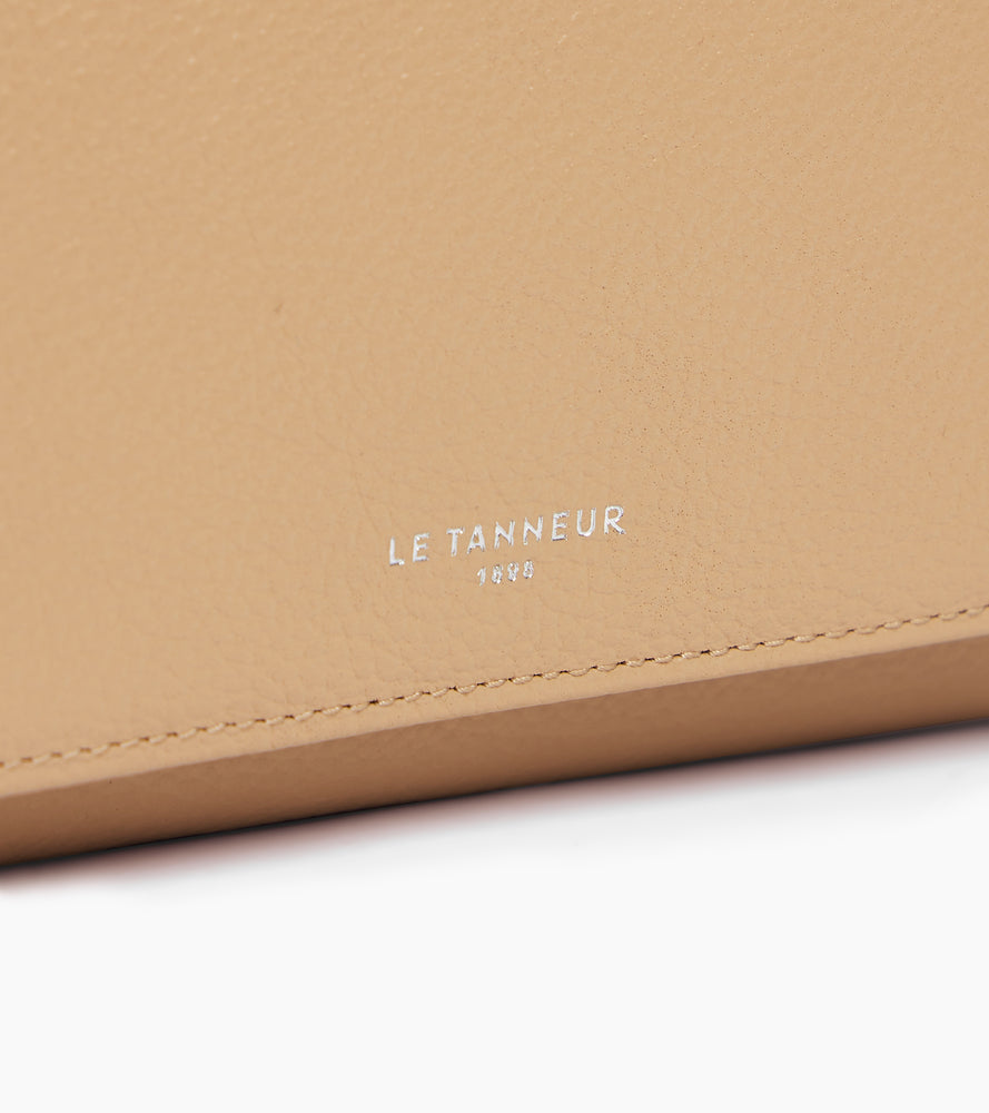 Cartera Emilie de piel texturizada