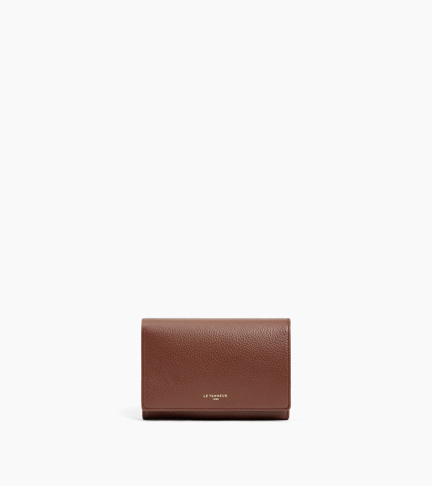 Emilie wallet in grained leather