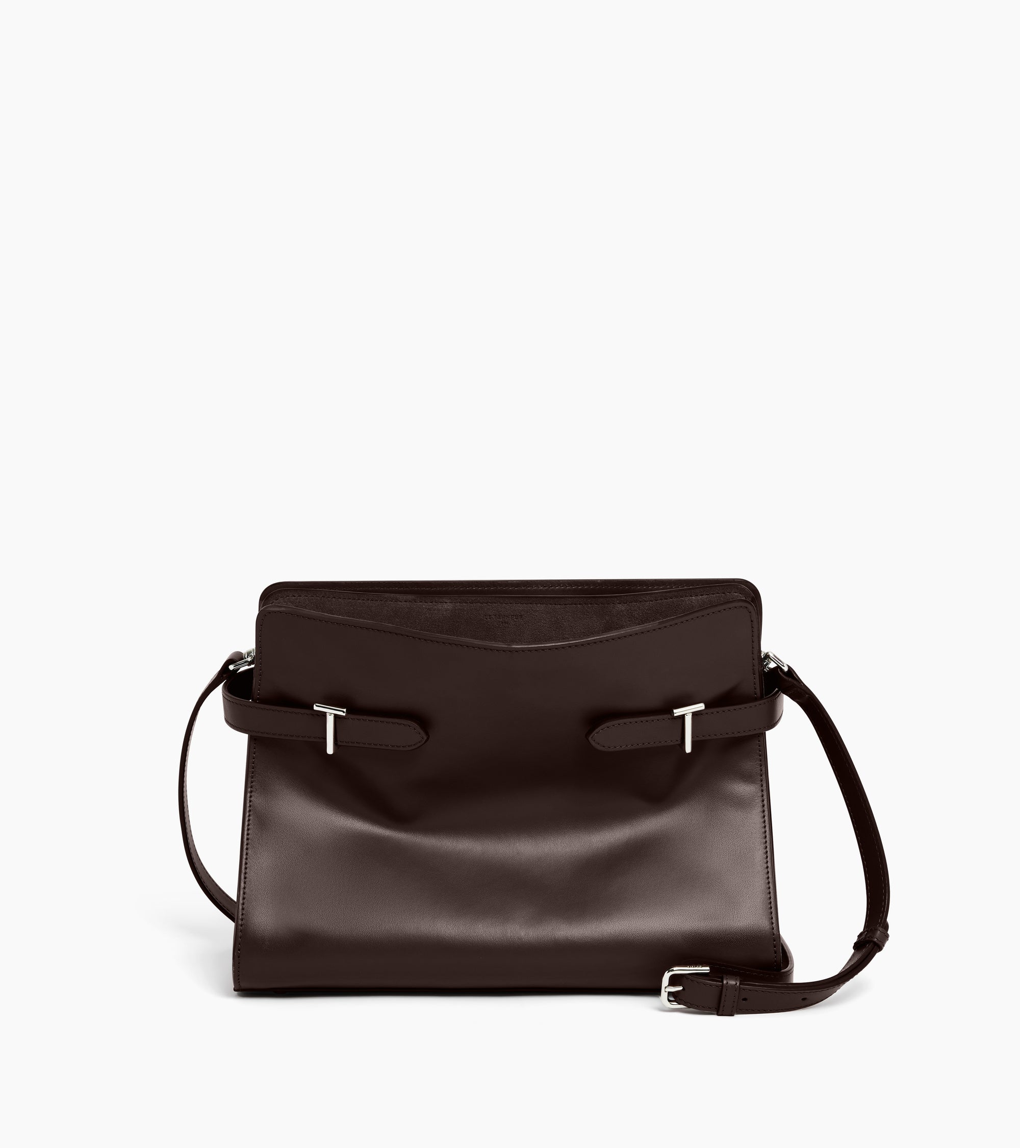 Emie large handbag in smooth leather and nubuck