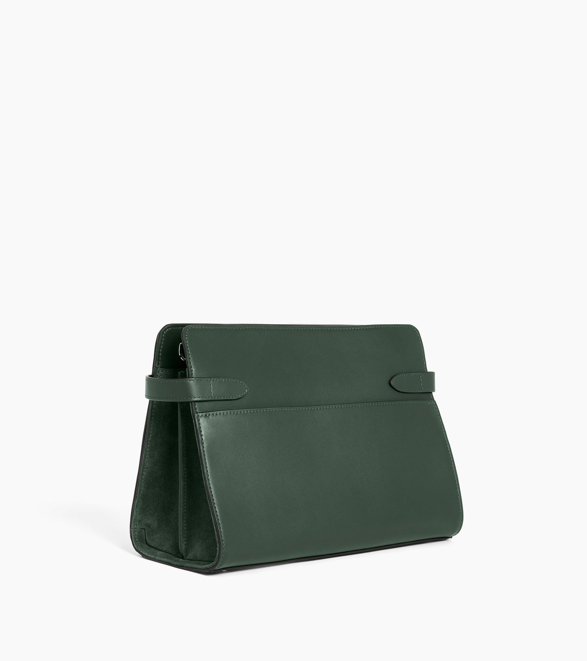 Emie large handbag in smooth leather and suede